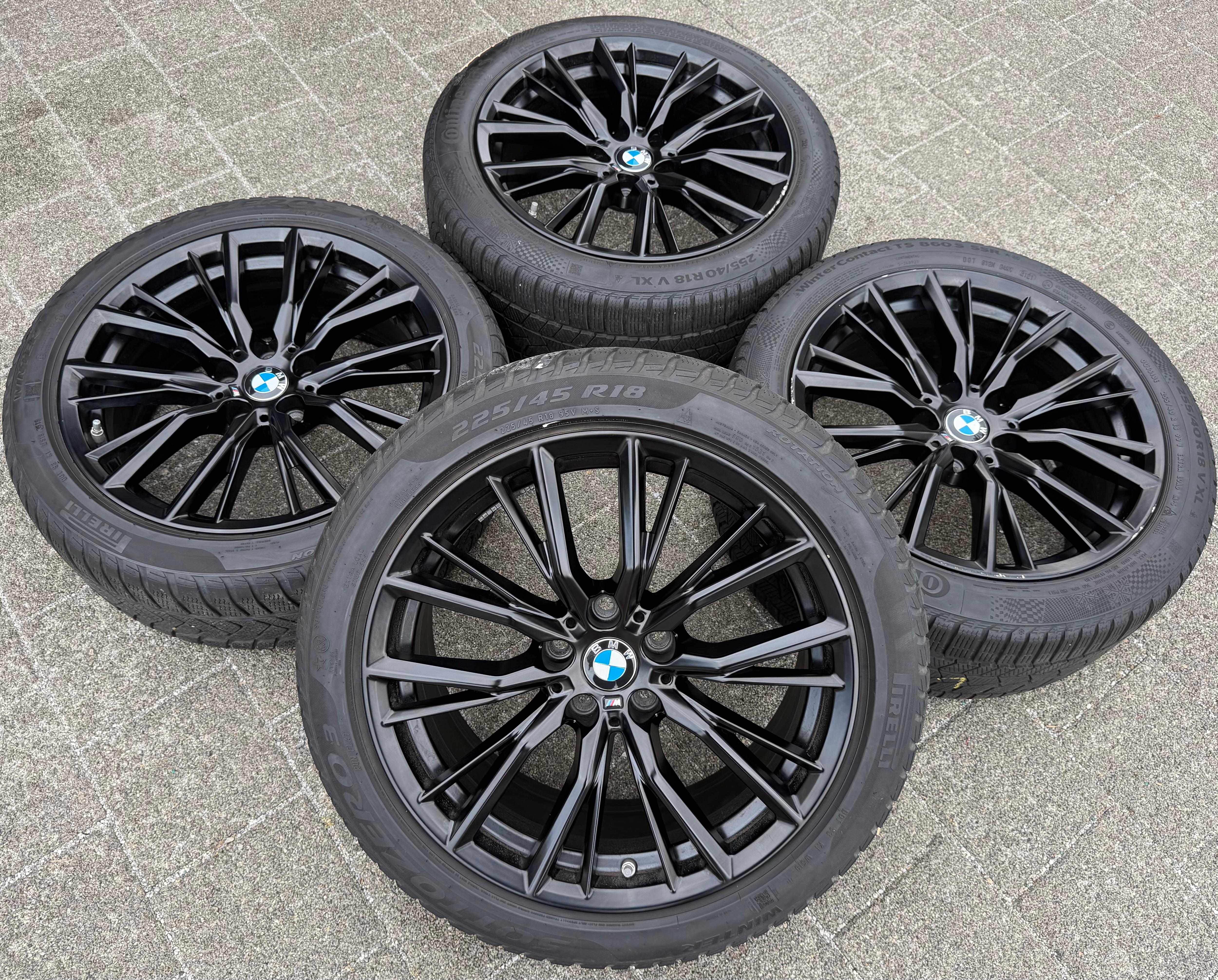 4 Original 18" Alu Winterräder BMW 3ER Reihe G20 G21 4ER G22 G23 2ER G42 M796 RDKS