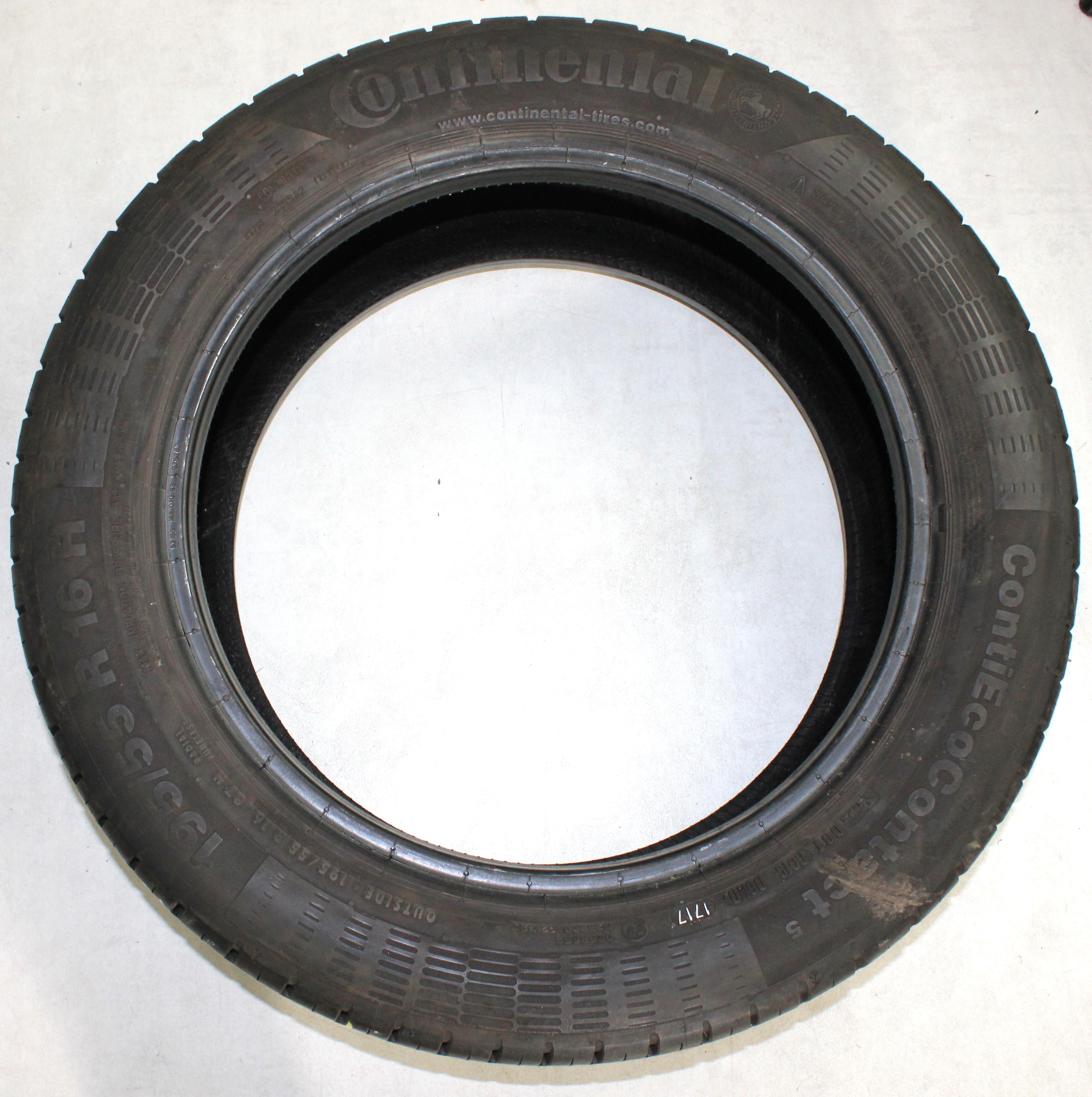4 x 195/55R16 87H Sommerreifen Continental Eco Contact 5 2x6,5-7mm/2x7-7,5mm 2017