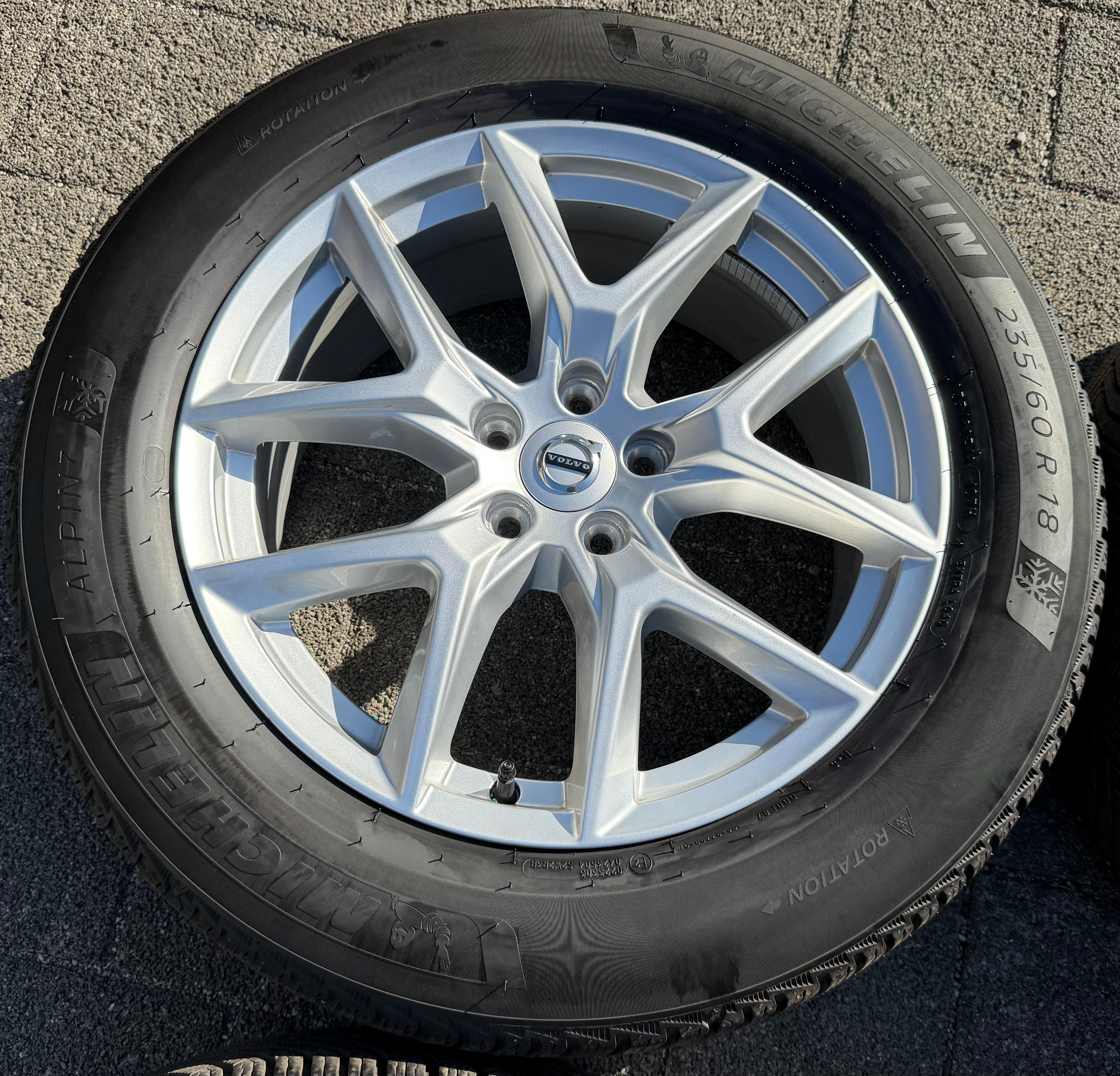 4 Original 18" Alu Winterräder Volvo XC60 II 31423851 235/60R18 107H Michelin 2025