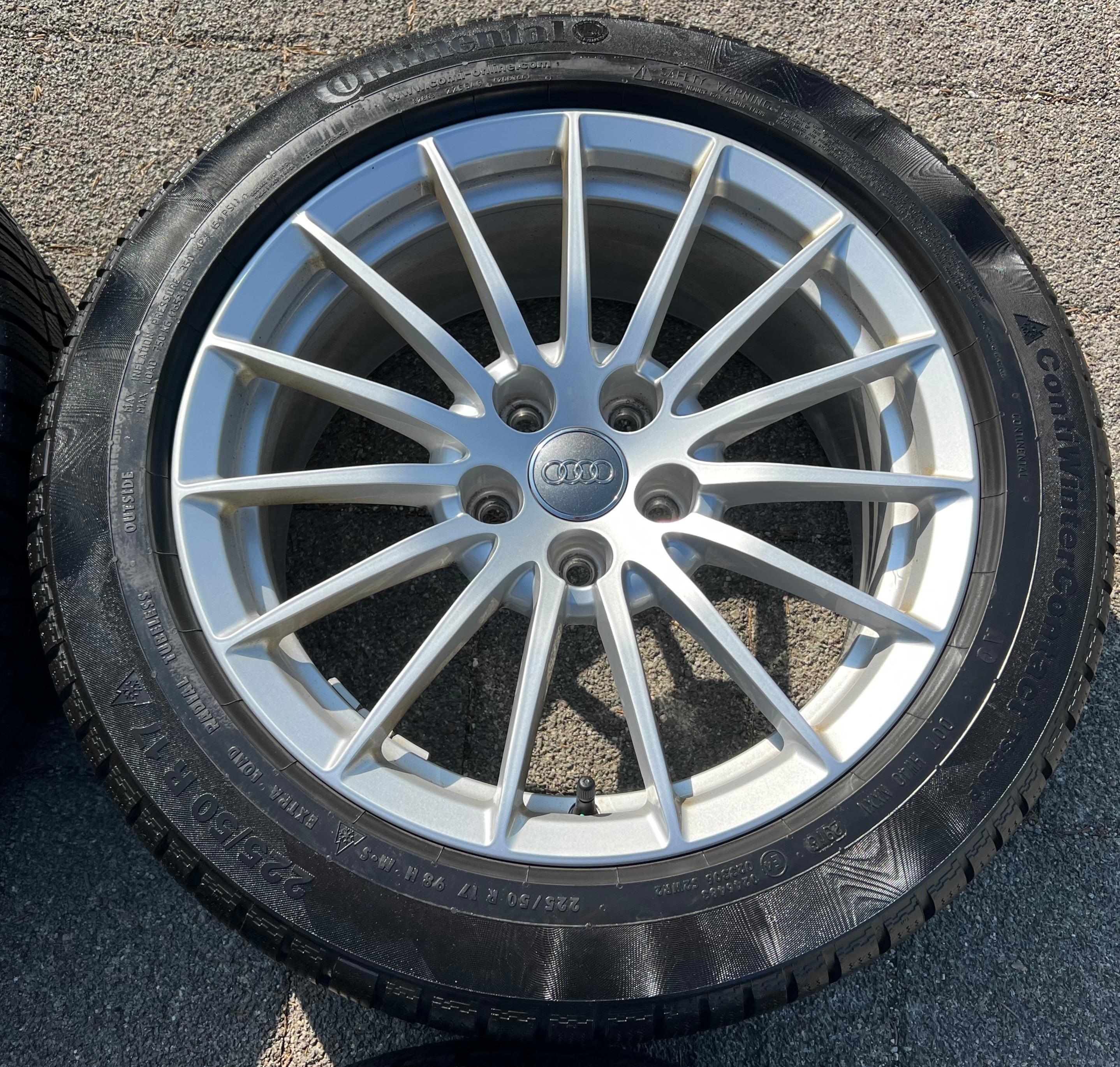 4 ORIGINAL 17" ALU WINTERRÄDER AUDI A5 F5 8W 225/50R17 98H 8W0601025AE CONTINENTAL