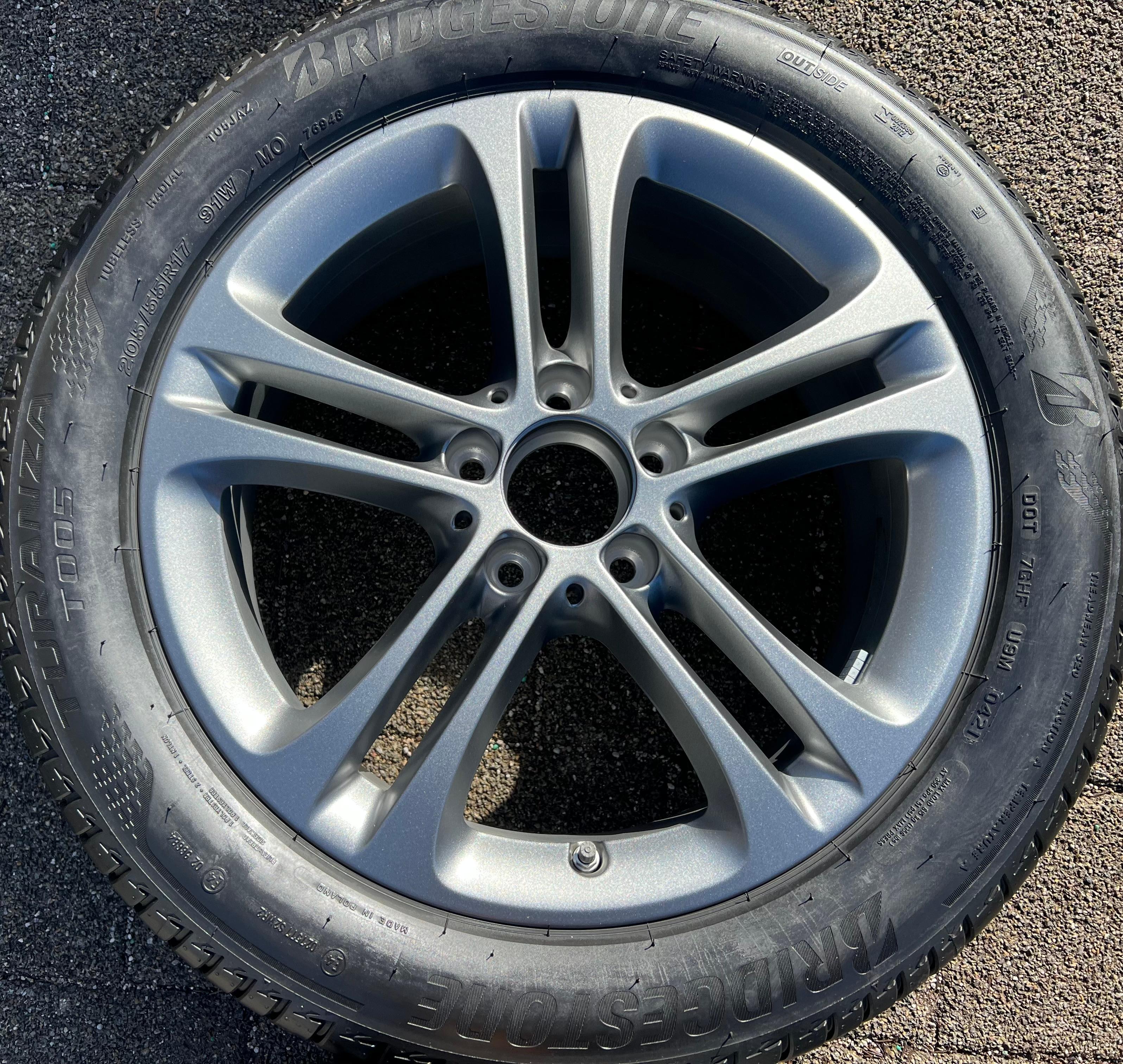 1 jante en alliage d'origine 17" pour Mercedes Classe A W177, Classe B W247, CLA W118, référence A1774010400, avec système de surveillance de la pression des pneus (TPMS)