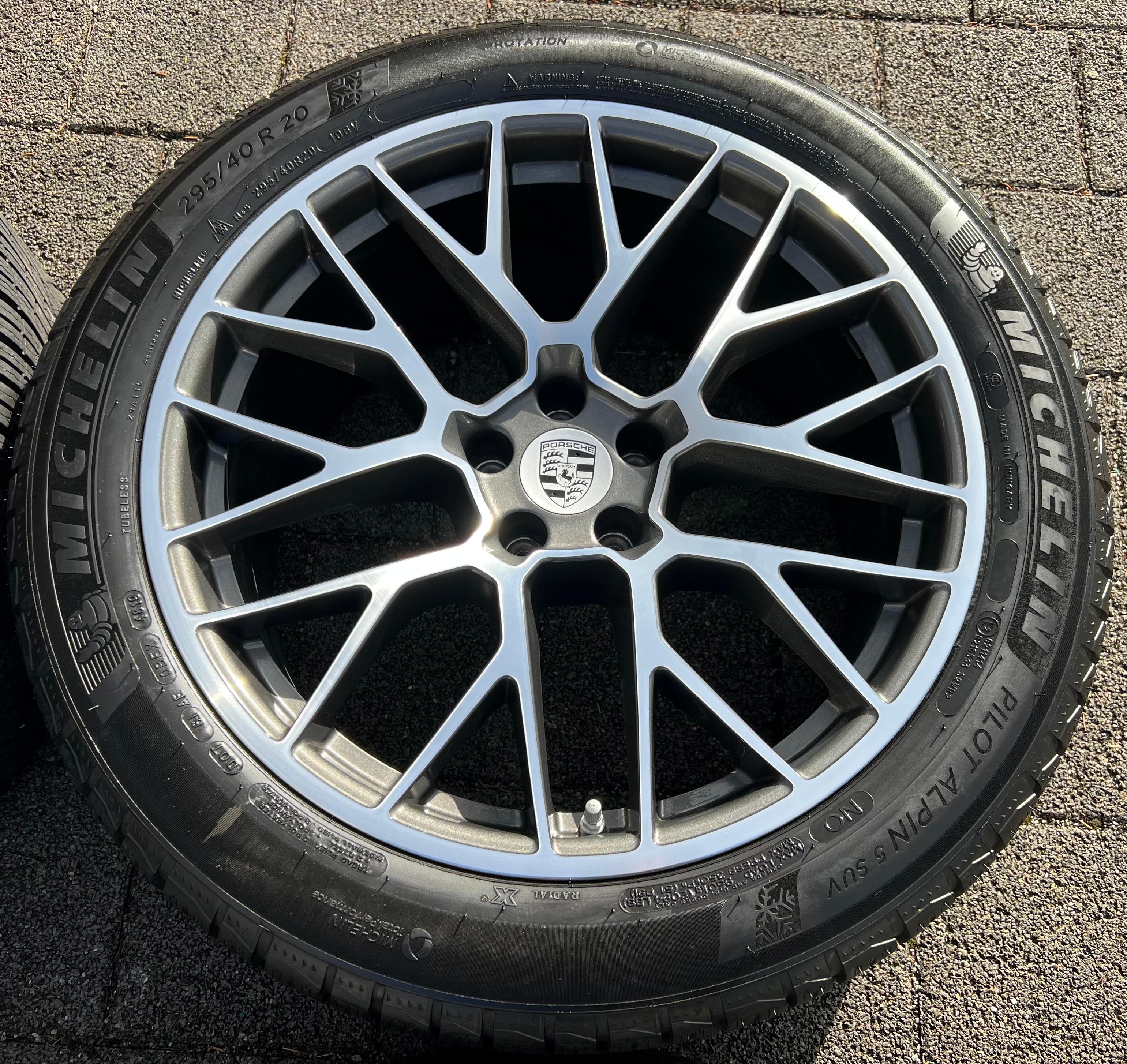 4 ORIGINAL 20" ALU WINTERRÄDER PORSCHE MACAN I & II RS SPYDER FELGEN MICHELIN
