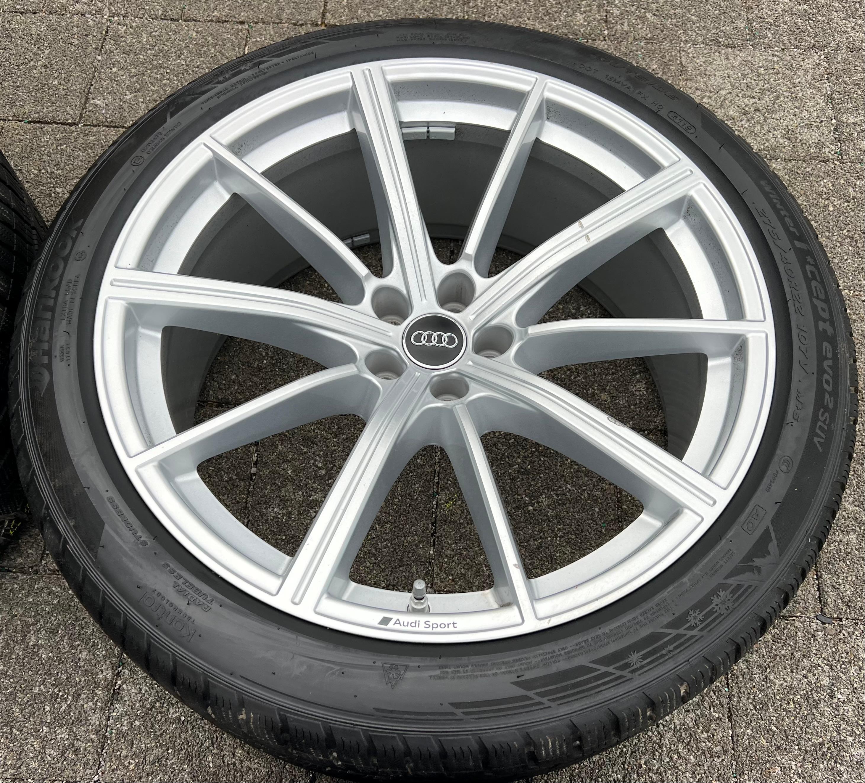 4 RUEDAS DE INVIERNO ORIGINALES DE ALEACIÓN DE 22" PARA AUDI RSQ8 Q8 4M 4M8601025AM 275/40R22 107V RDKS