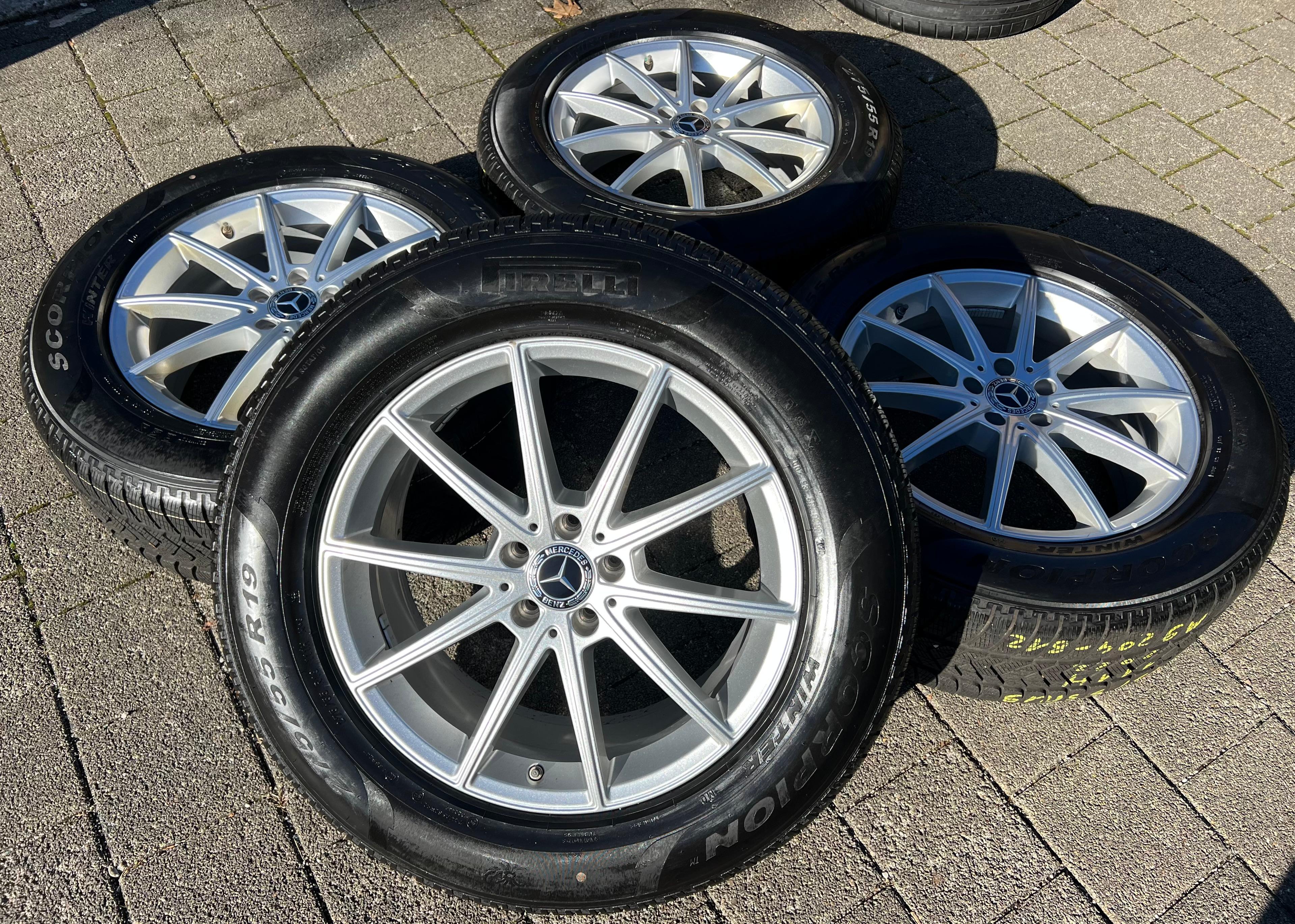4 ORIGINAL 19" ALU WINTERRÄDER MERCEDES GLE C167 V167 A1674010500 275/55R19 111H