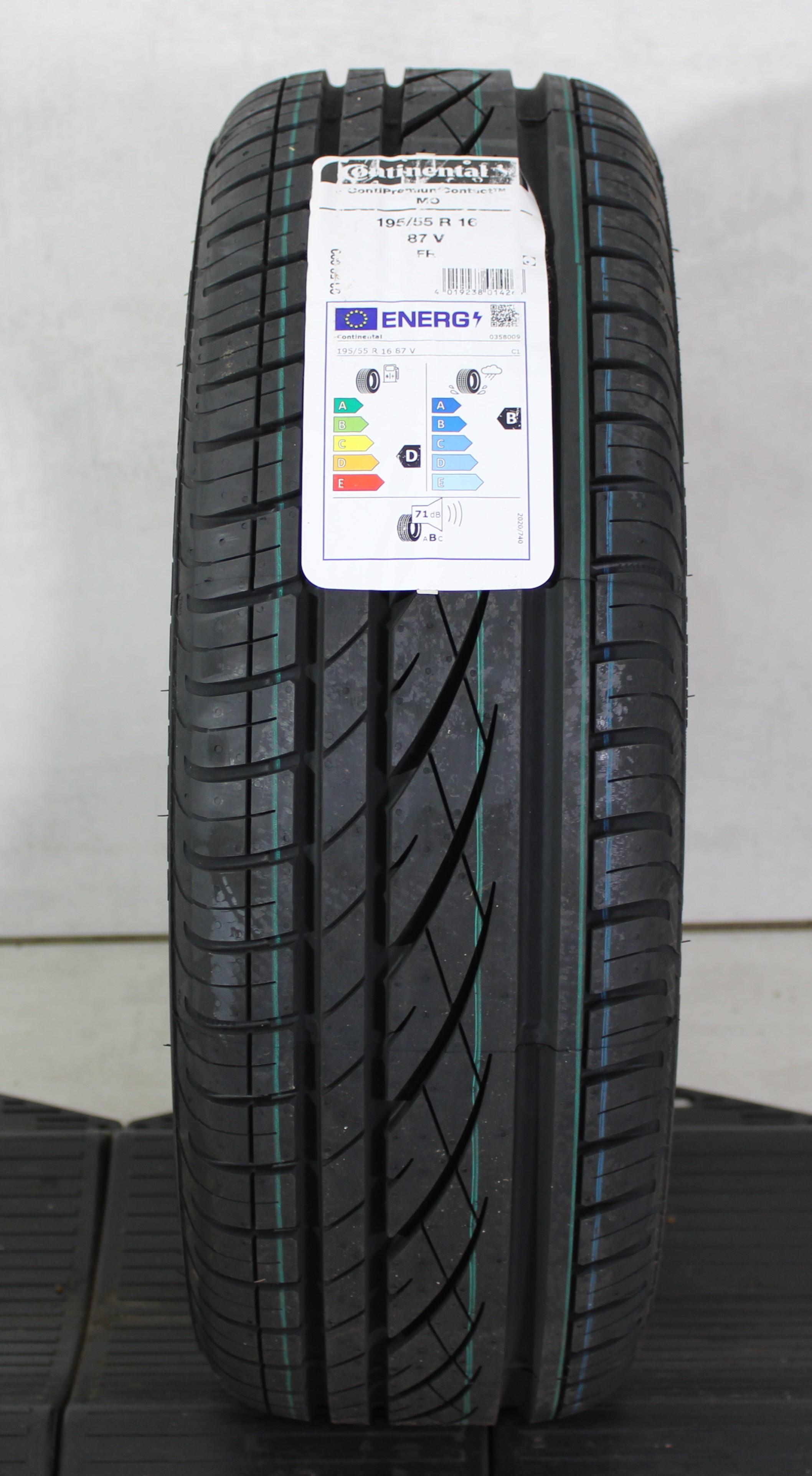 1 x 195/55R16 87V neumático de verano Continental Premium Contact 2024 NUEVO Entrega gratuita
