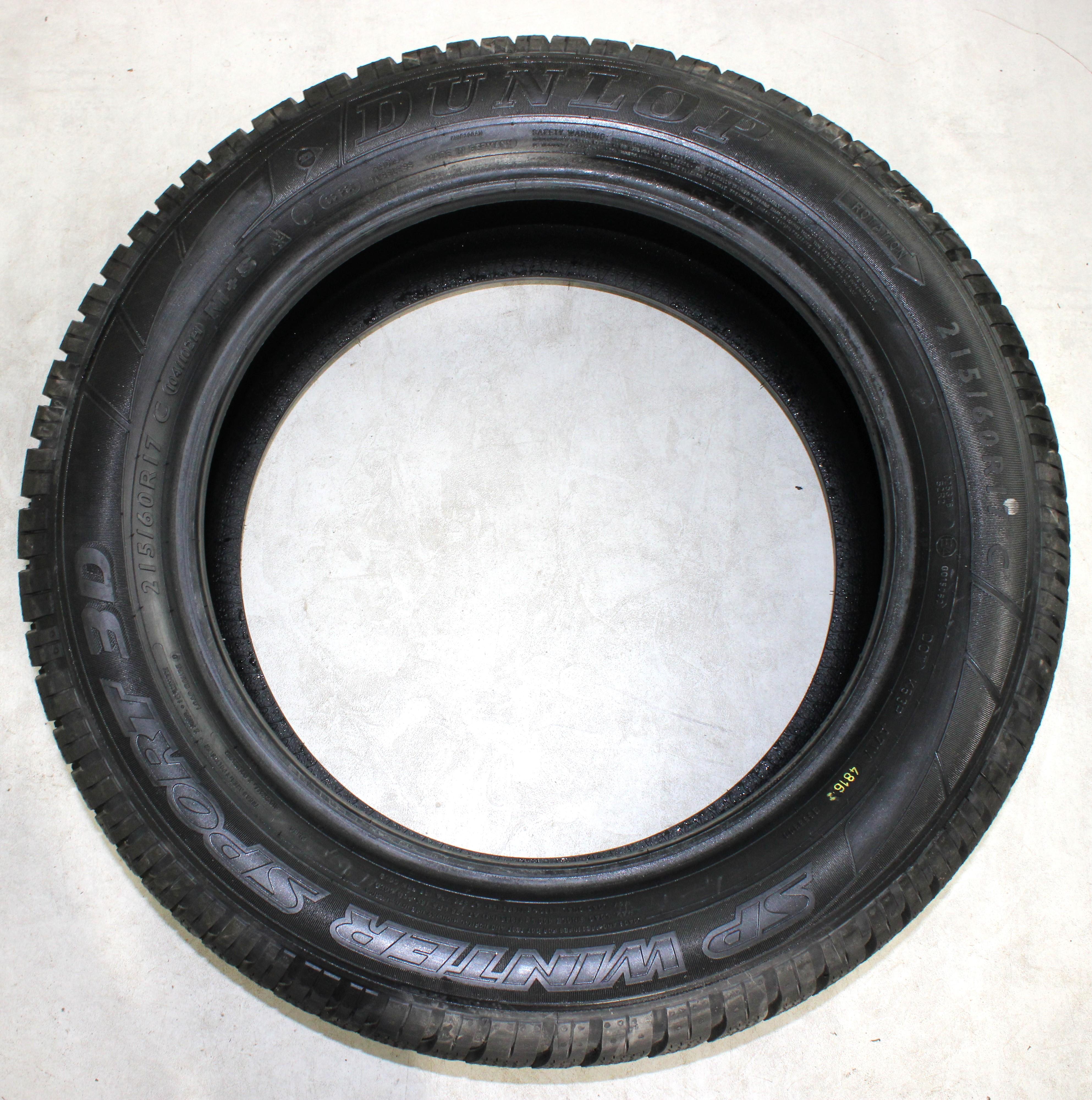 1 x 215/60R17C 104/102H Neumático de invierno Dunlop SP Winter Sport 3D Perfil completo 2016