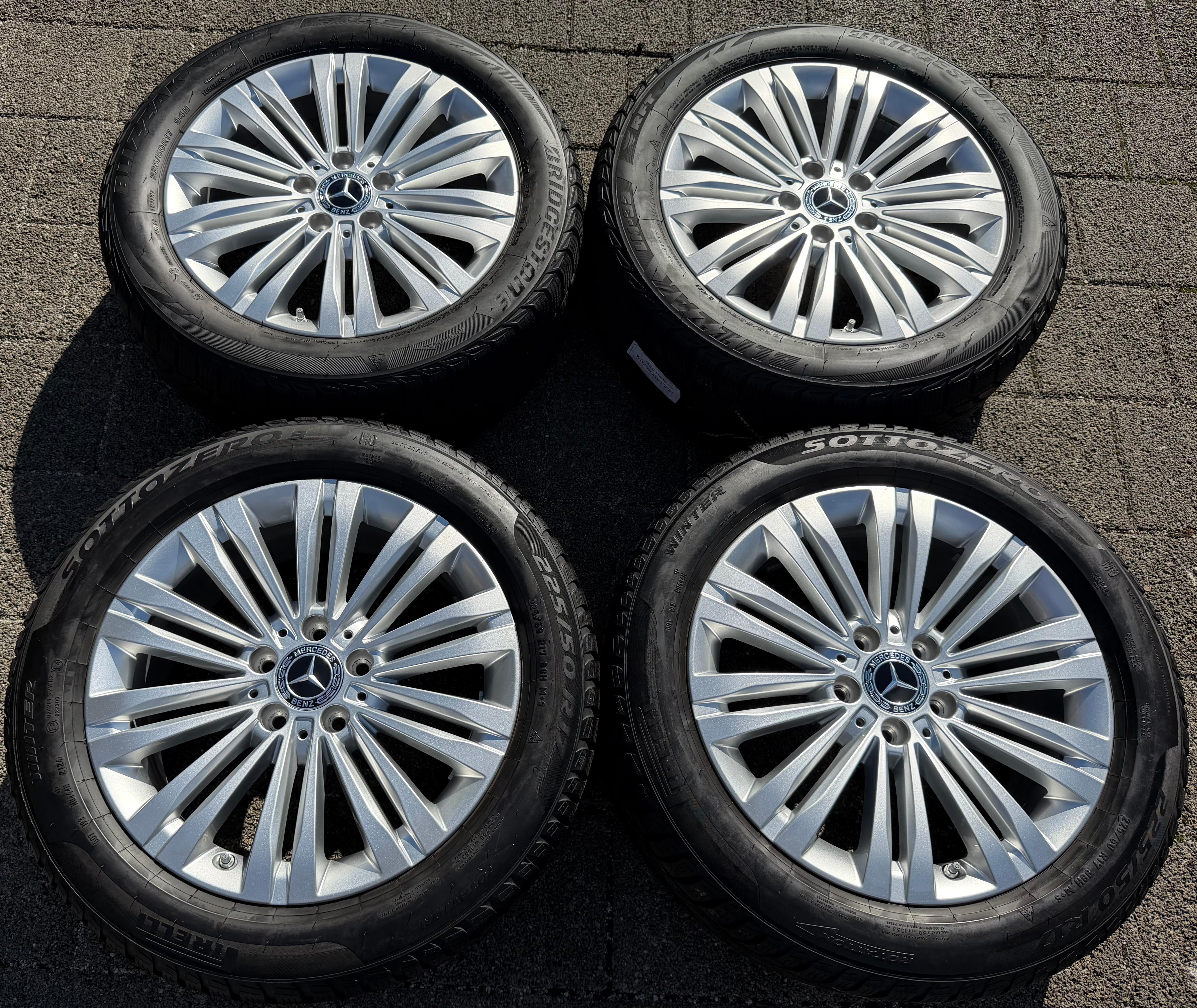 4 Original 17" Alu Winterräder Mercedes C-Klasse W206 A2064014400 RDKS