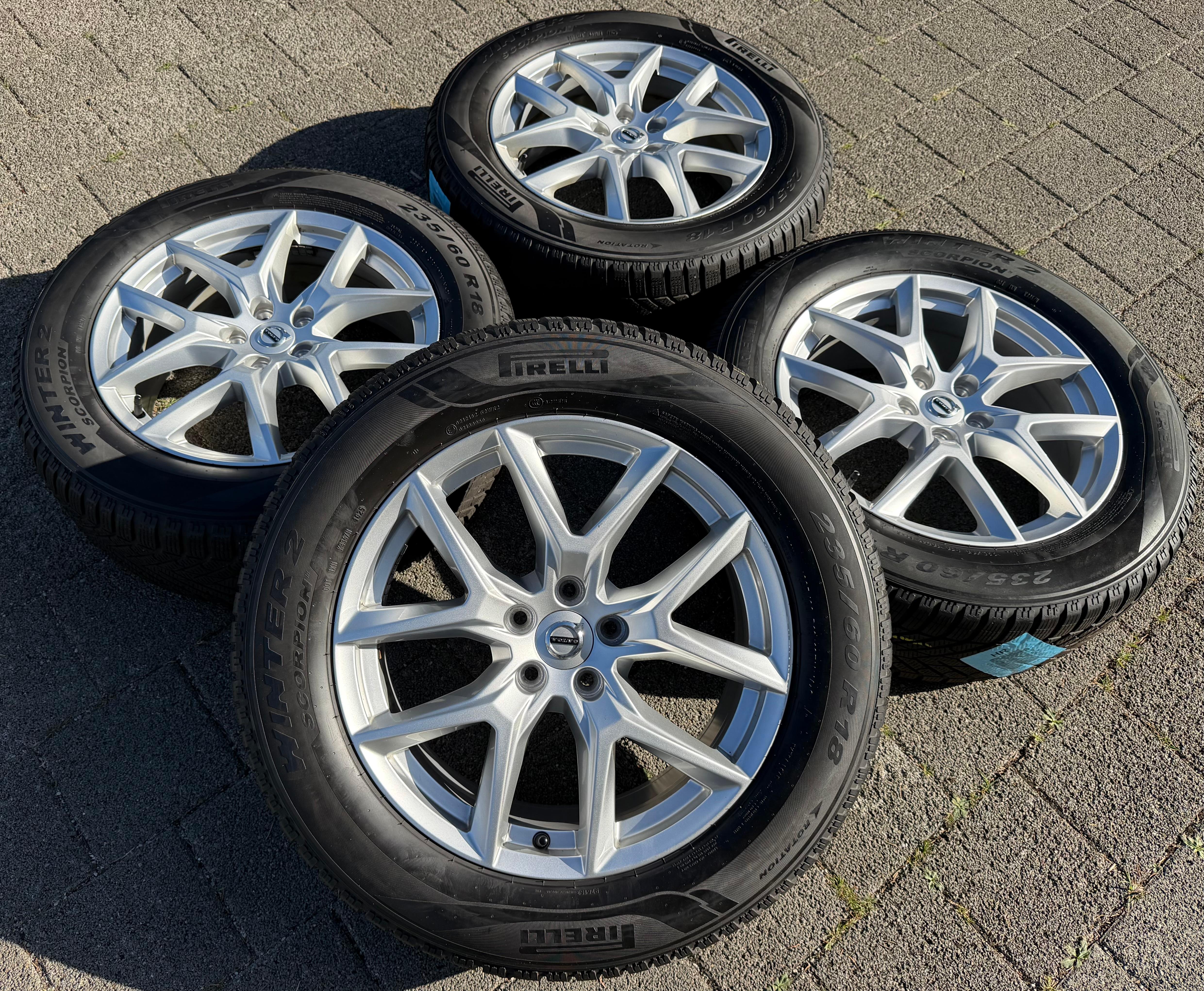 4 Original 18" Alu Winterräder Volvo XC60 II 31423851 235/60R18 107V Pirelli 2025