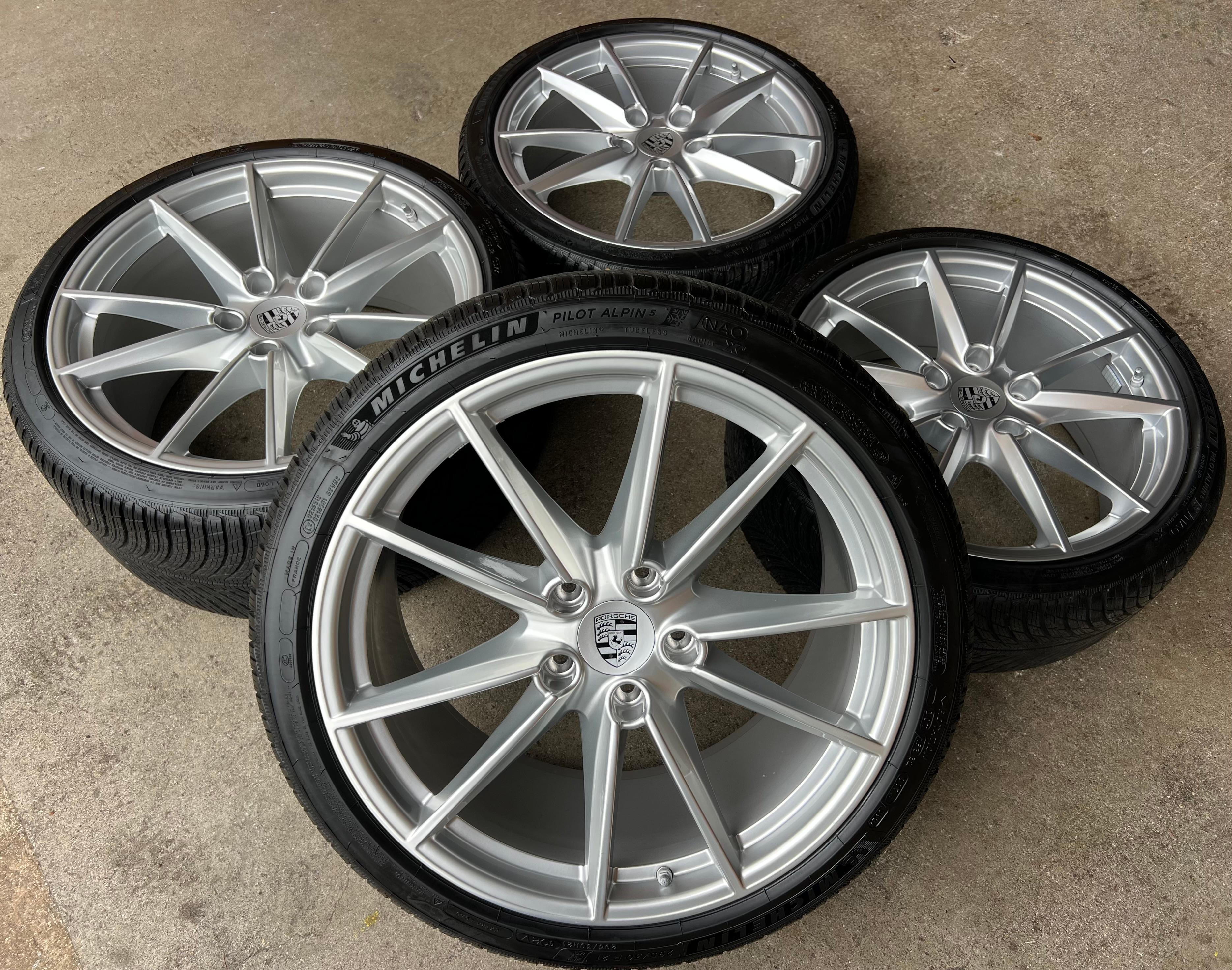 4 LLANTAS DE ALEACIÓN ORIGINALES DE INVIERNO DE 20" 21" PARA PORSCHE 911 992 992601025C 992601025D RDKS