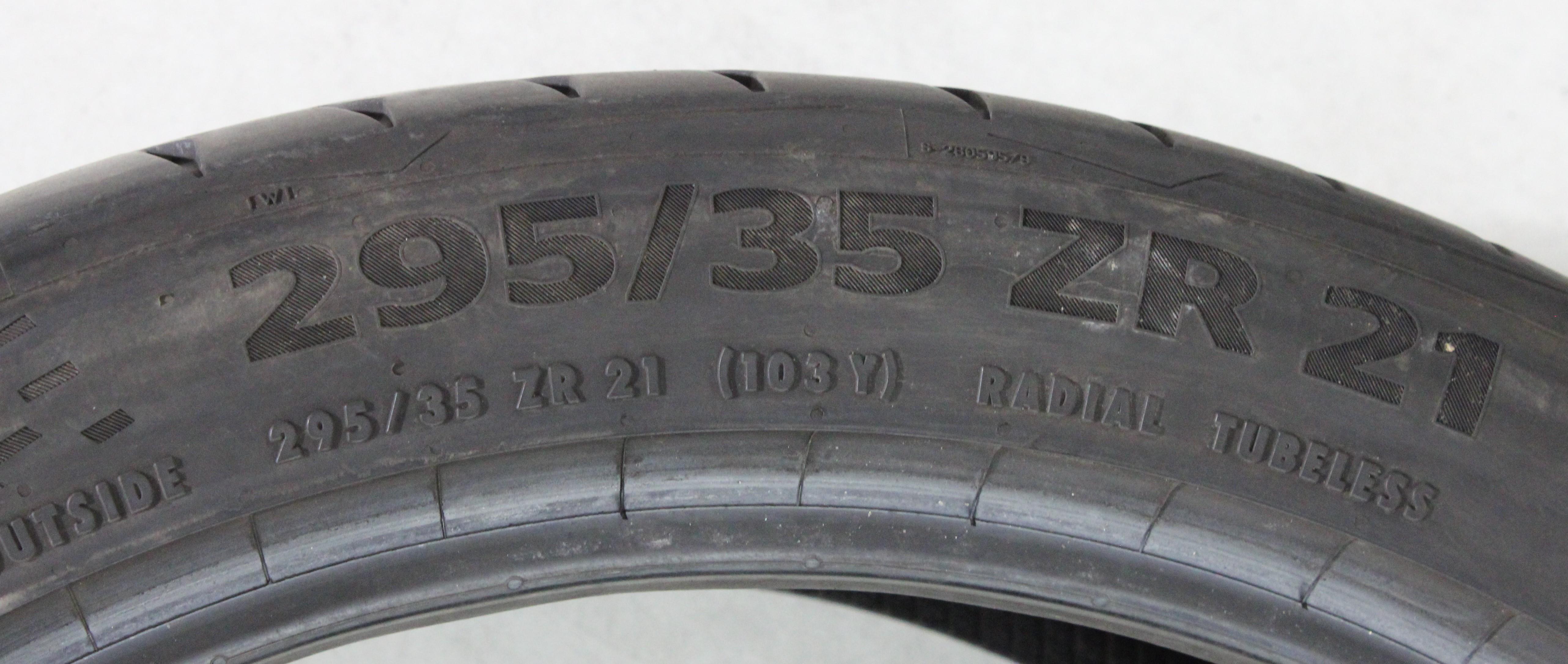 1 x 295/35R21 103Y Sommerreifen Continental Sport Contact 7 MGT 4-4,5mm 2022
