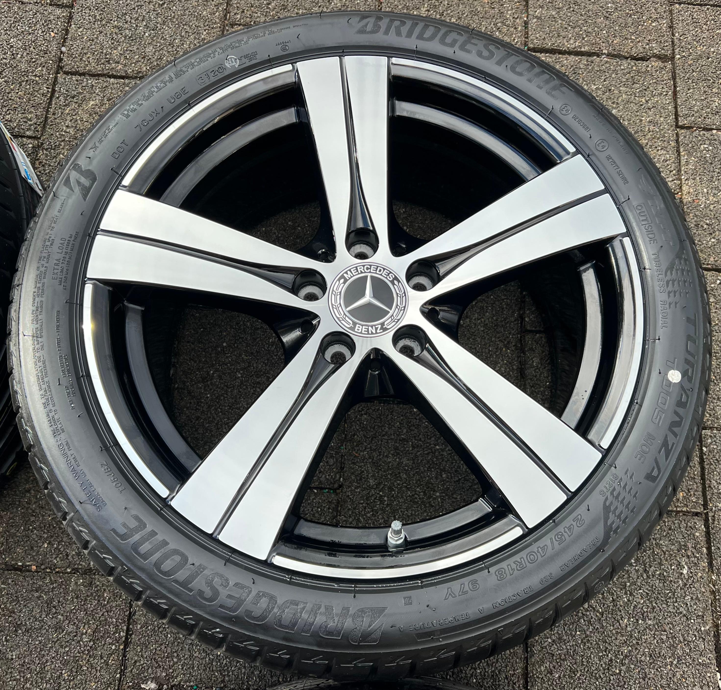 4 ORIGINELE 18" ALUMINIUM ZOMERWIELEN MERCEDES C-KLASSE W206 RDKS NIEUW GRATIS VERZENDING