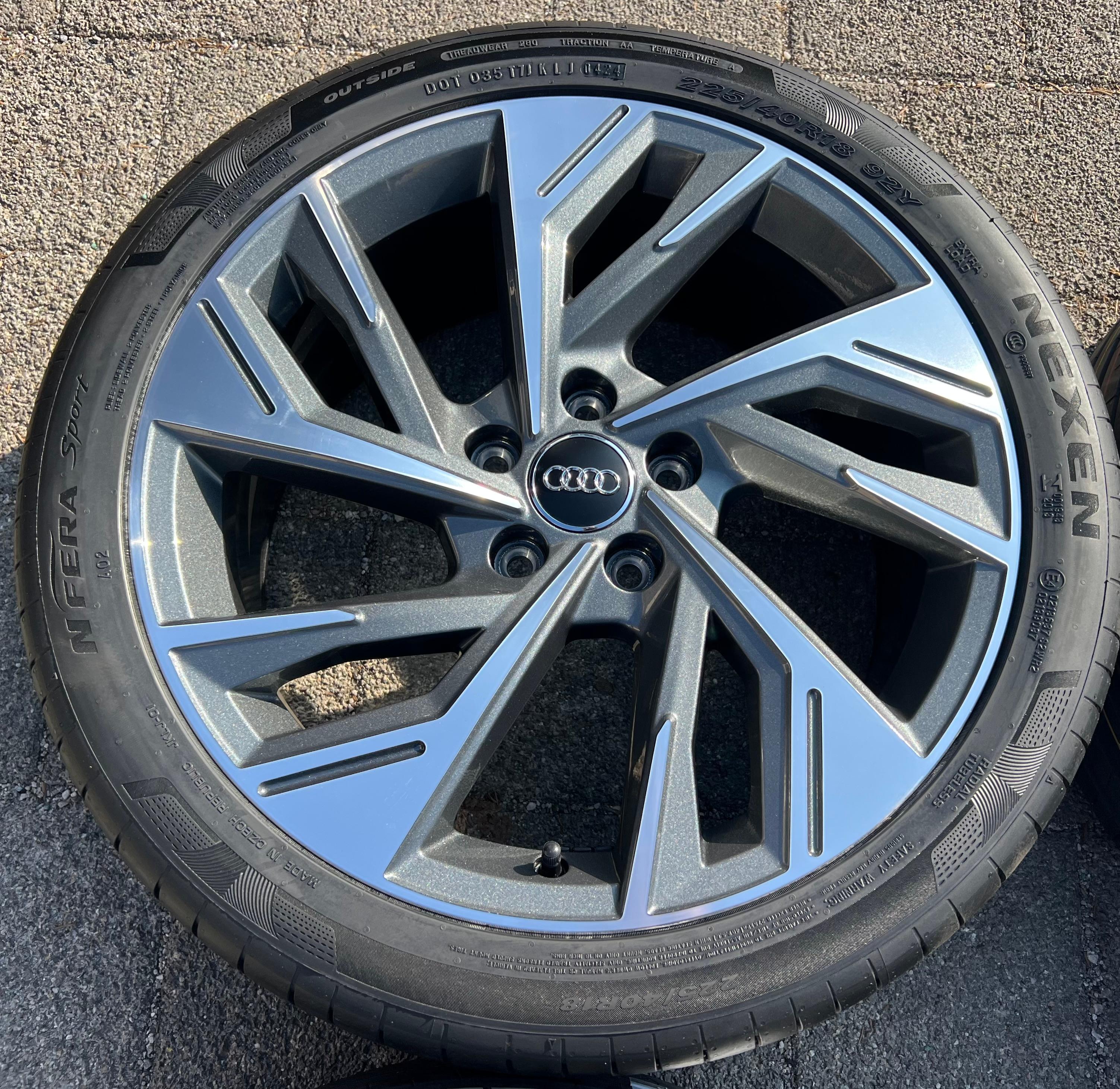 4 llantas de aluminio originales de verano de 18" para Audi A3 S3 8Y 8Y0601025AB 225/40R18 92Y 2024, nuevas