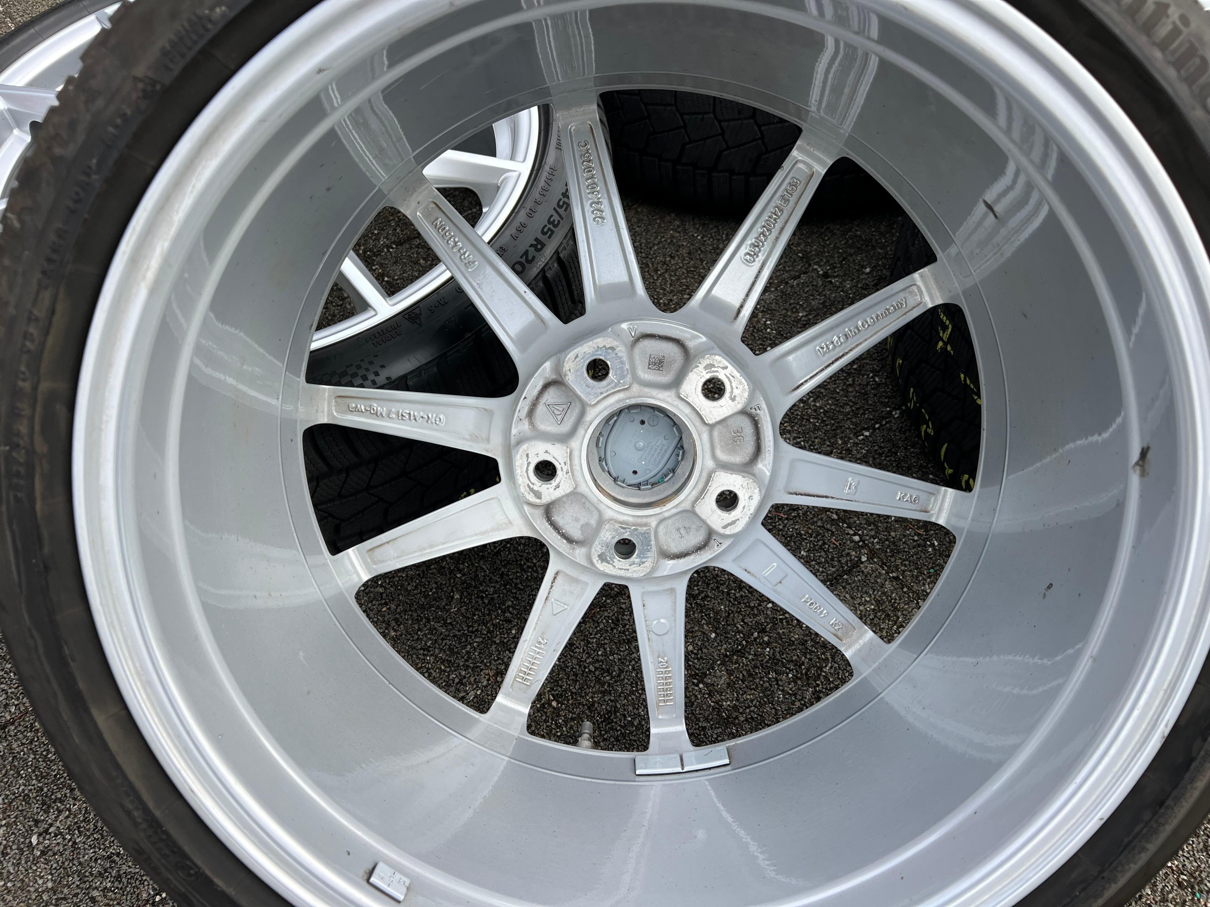 4 ORIGINELE 20" 21" ALUMINIUM WINTERWIELEN PORSCHE 911 992 992601025C 992601025D RDKS