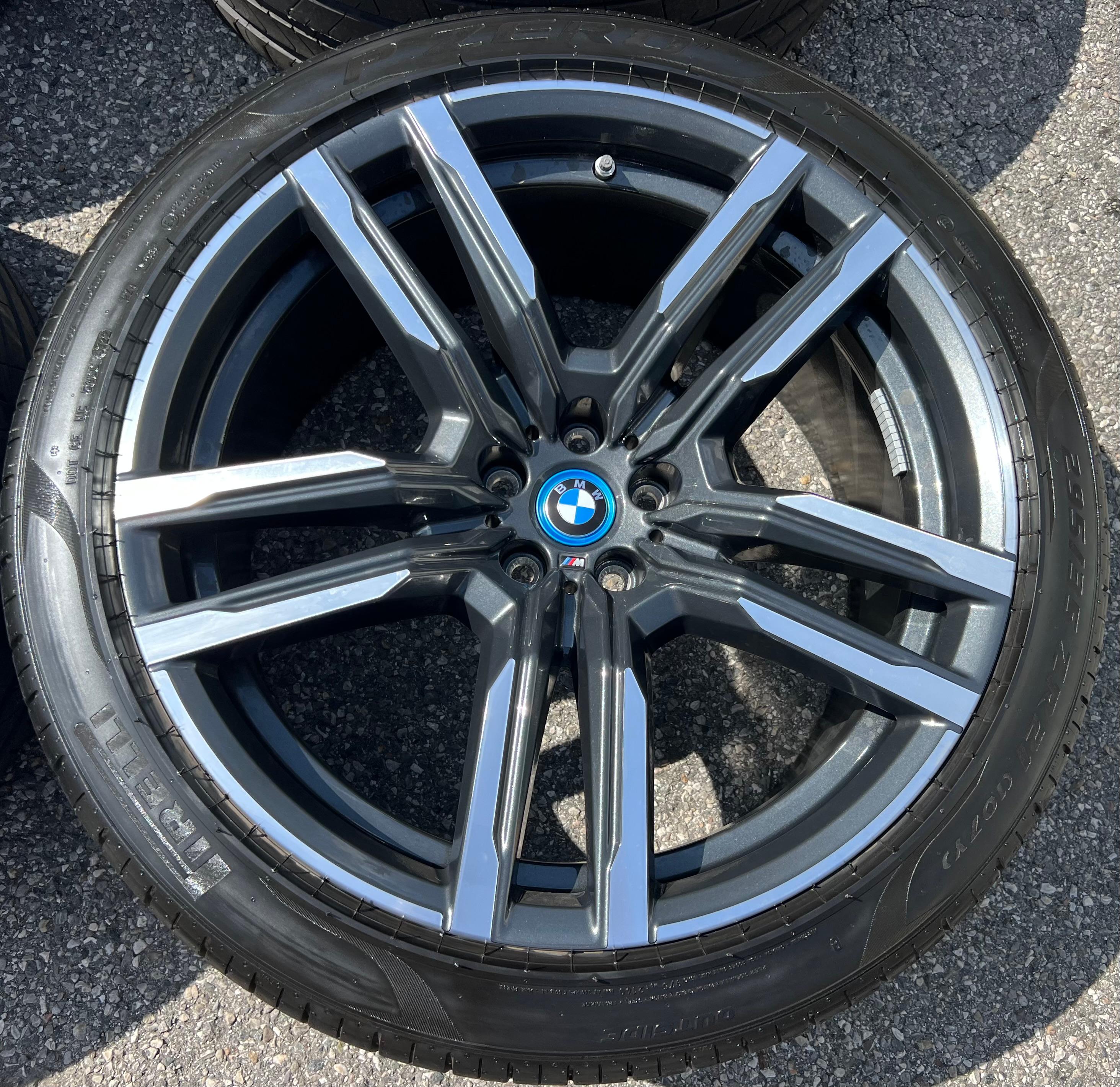 4 CERCHI ESTIVI ORIGINALI IN ALLUMINIO DA 21" BMW X5M F95 X6M F96 STYLING 808M PIRELLI CONSEGNA GRATUITA