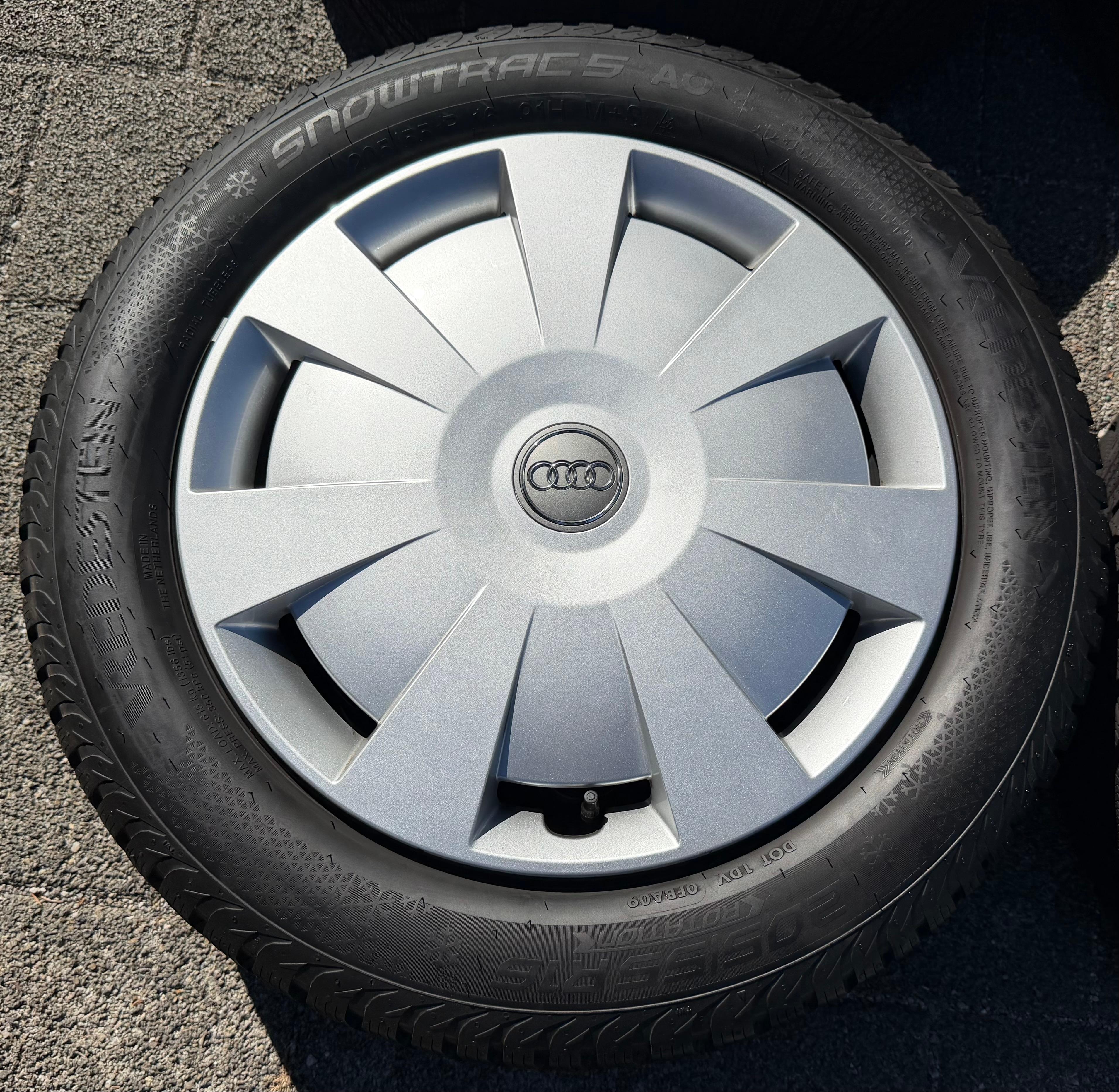 4 ruedas de invierno Audi A3 8V Sportback Cabrio 205/55R16 91H Vredestein 8V0601027A 2021
