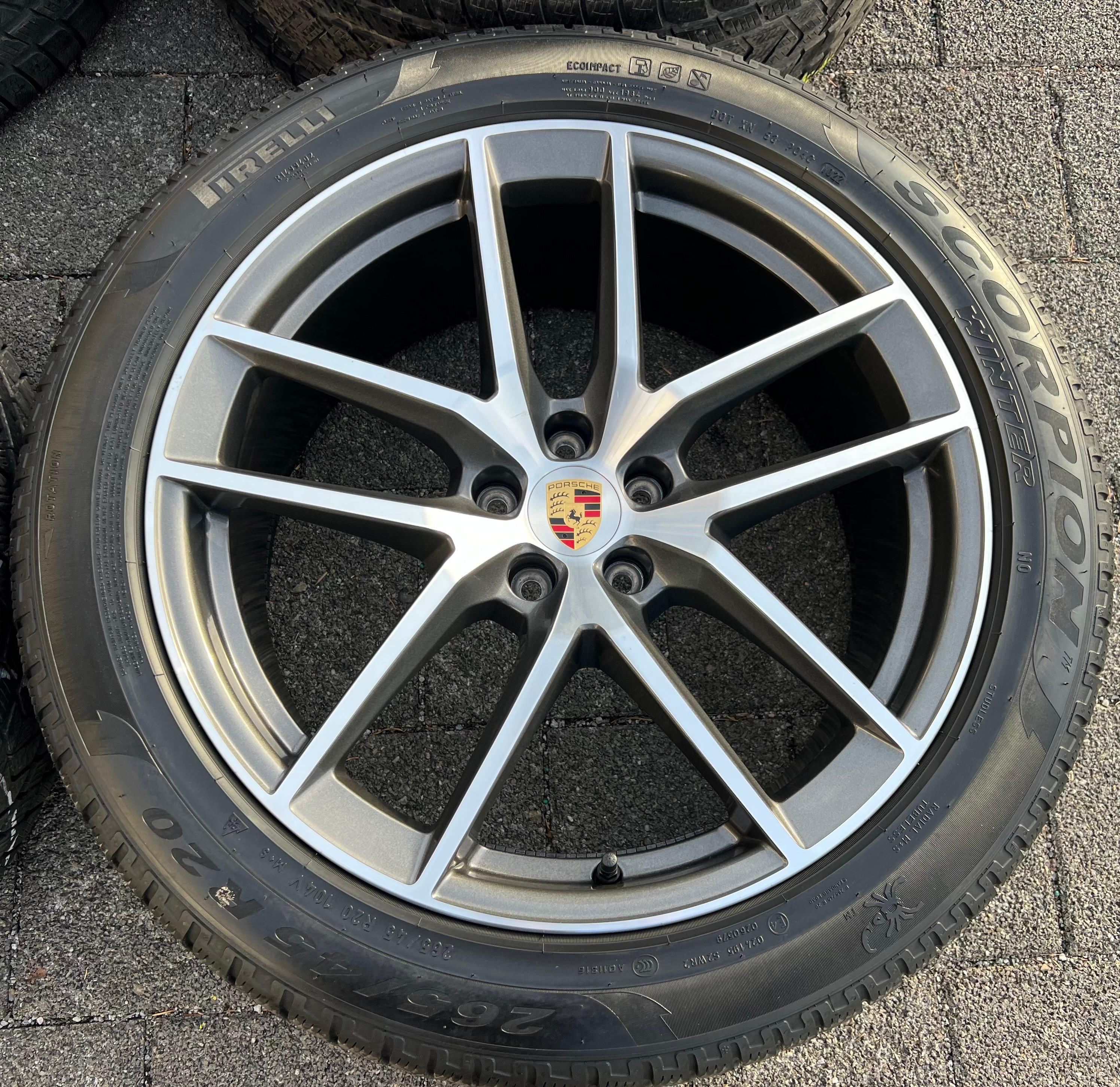 4 ORIGINAL 20" ALU WINTERRÄDER PORSCHE MACAN 265/45R20 104V 295/40R20 106V RDKS