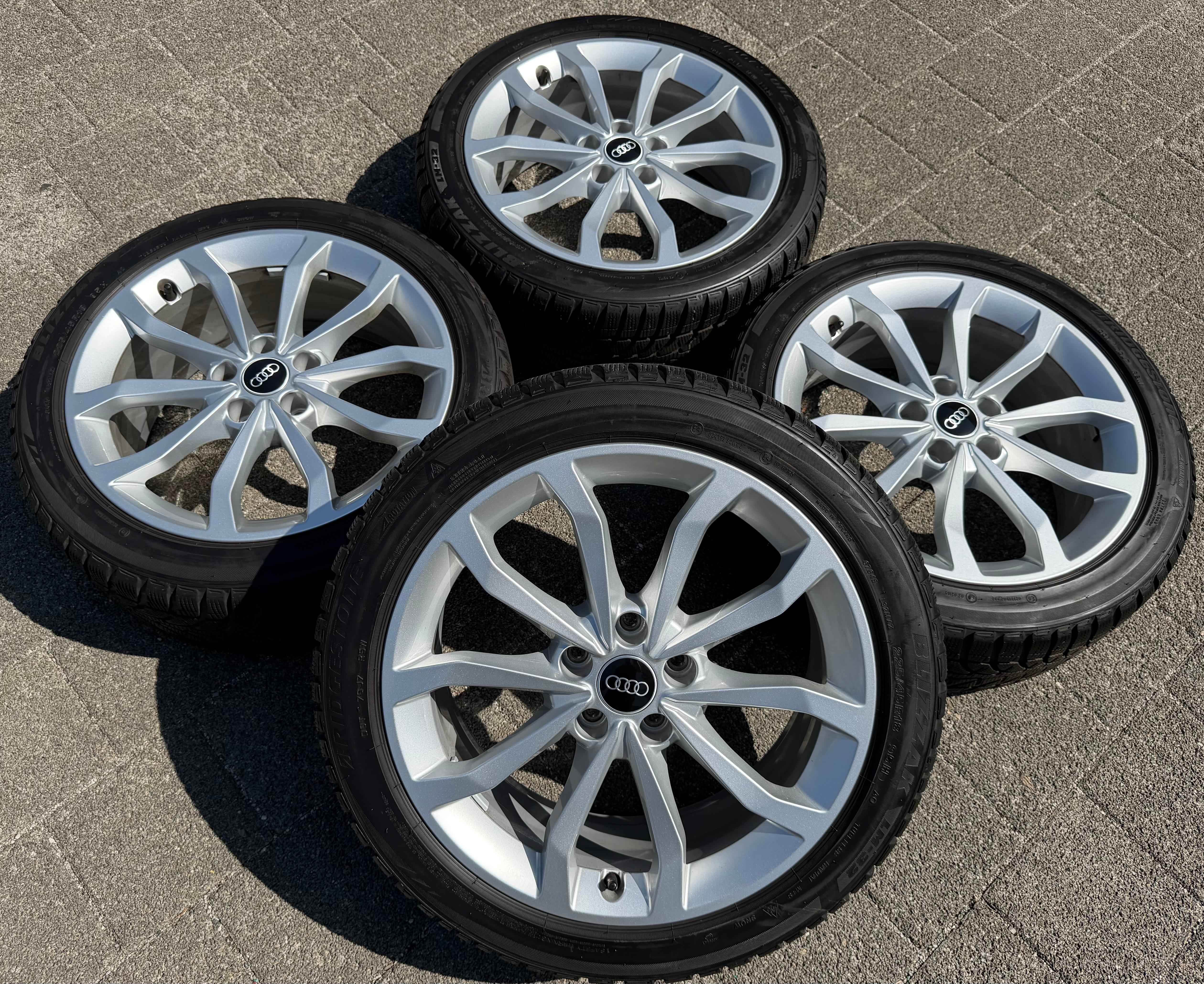 4 Original 18" Alu Winterräder Audi A4 S4 8W 8W0601025ED 225/45R18 95H Bridgestone
