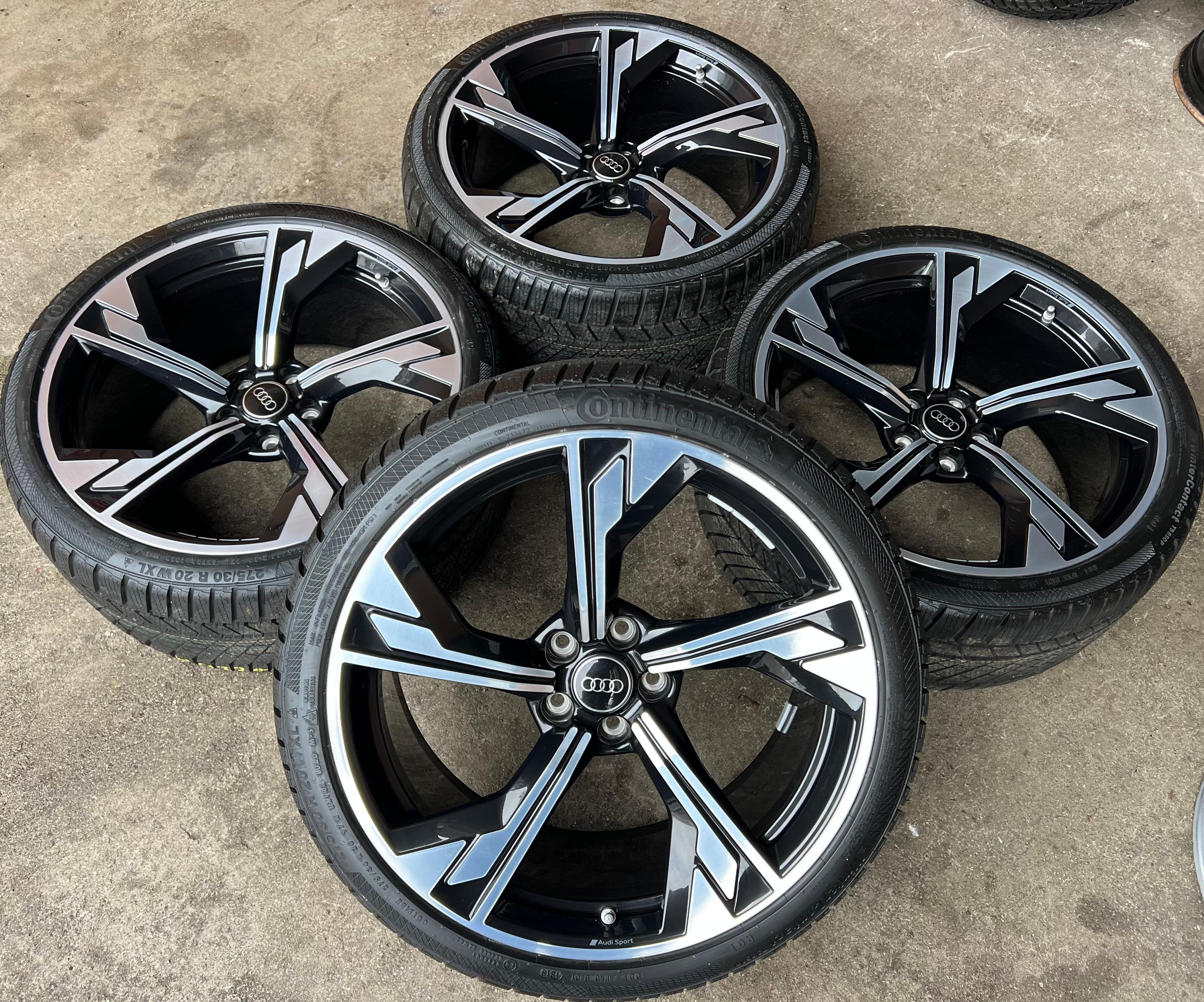 4 ORIGINAL 20" ALU WINTERRÄDER AUDI RS4 8W B9 RS5 F53 8W0601025DT 275/30R20 97W