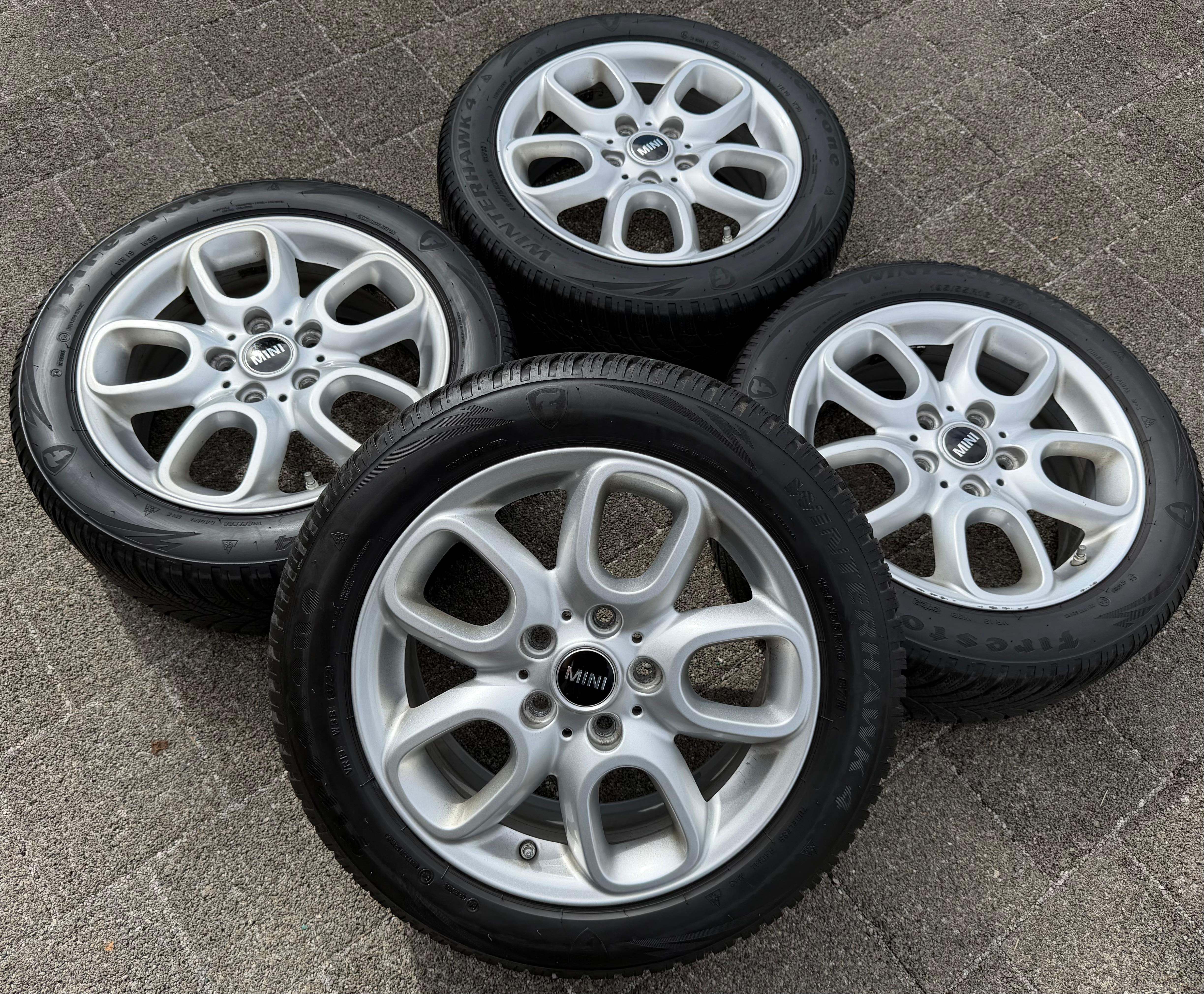 4 Original Alu Winterräder Mini Cooper F55 F56 F57 6855103 LOOP SPOKE 494 RDKS