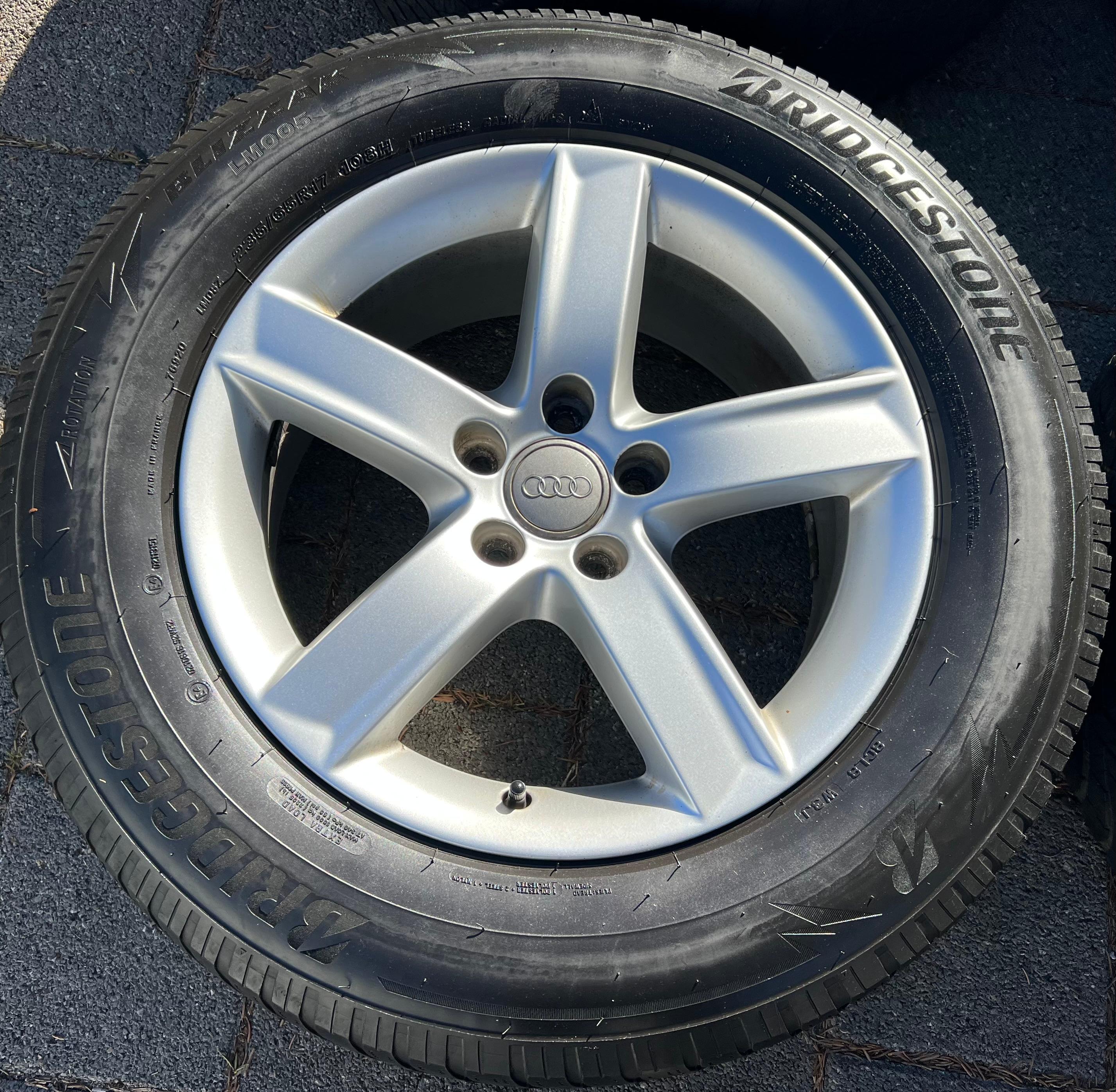 4 ORIGINAL 17" ALUFELGEN AUDI Q5 8R 8R0071497 FELGEN 7x17 ET37  TOP