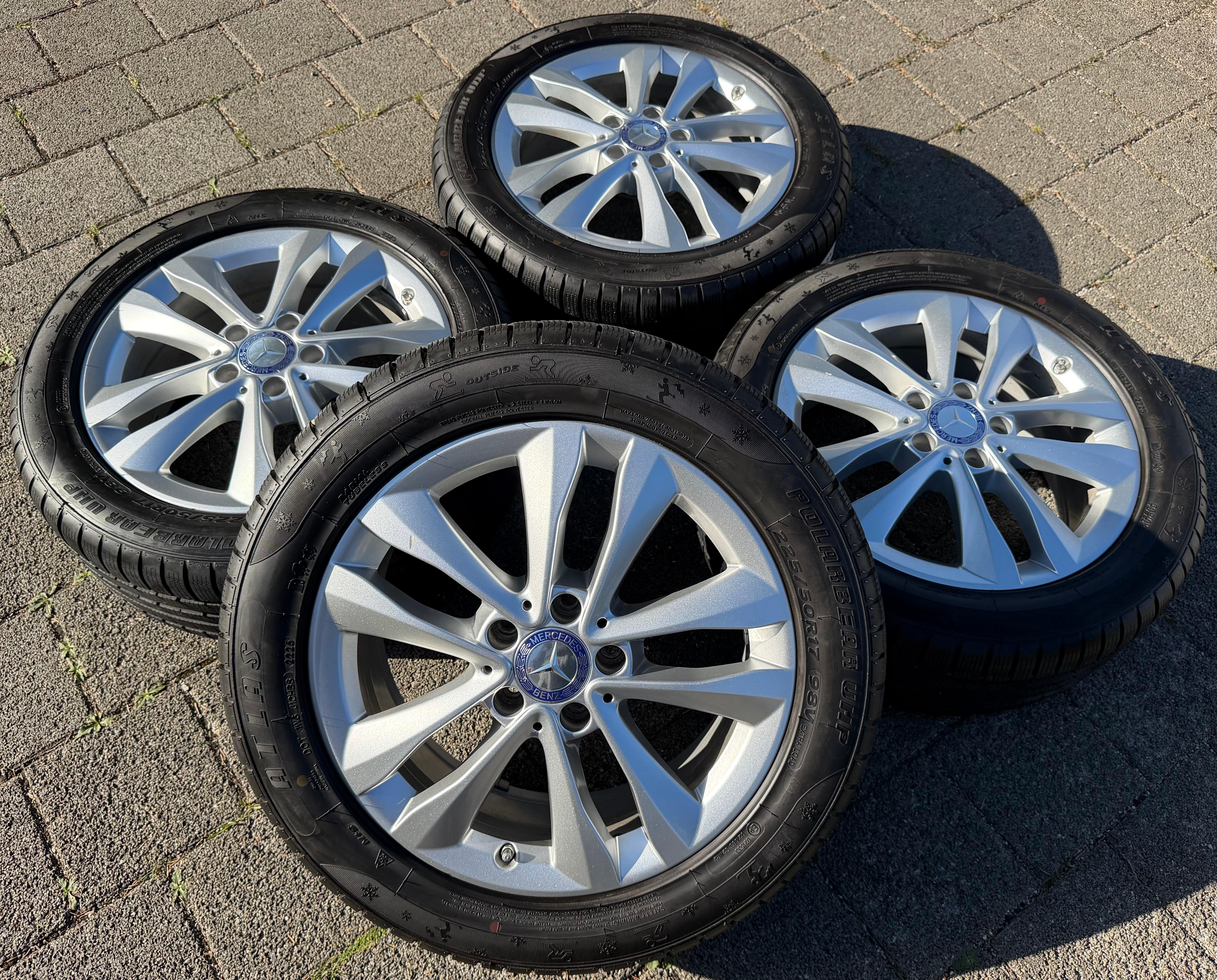 4 Original 17" Alu Winterräder Mercedes C-Klasse W205 A2054018000 225/50R17 98V