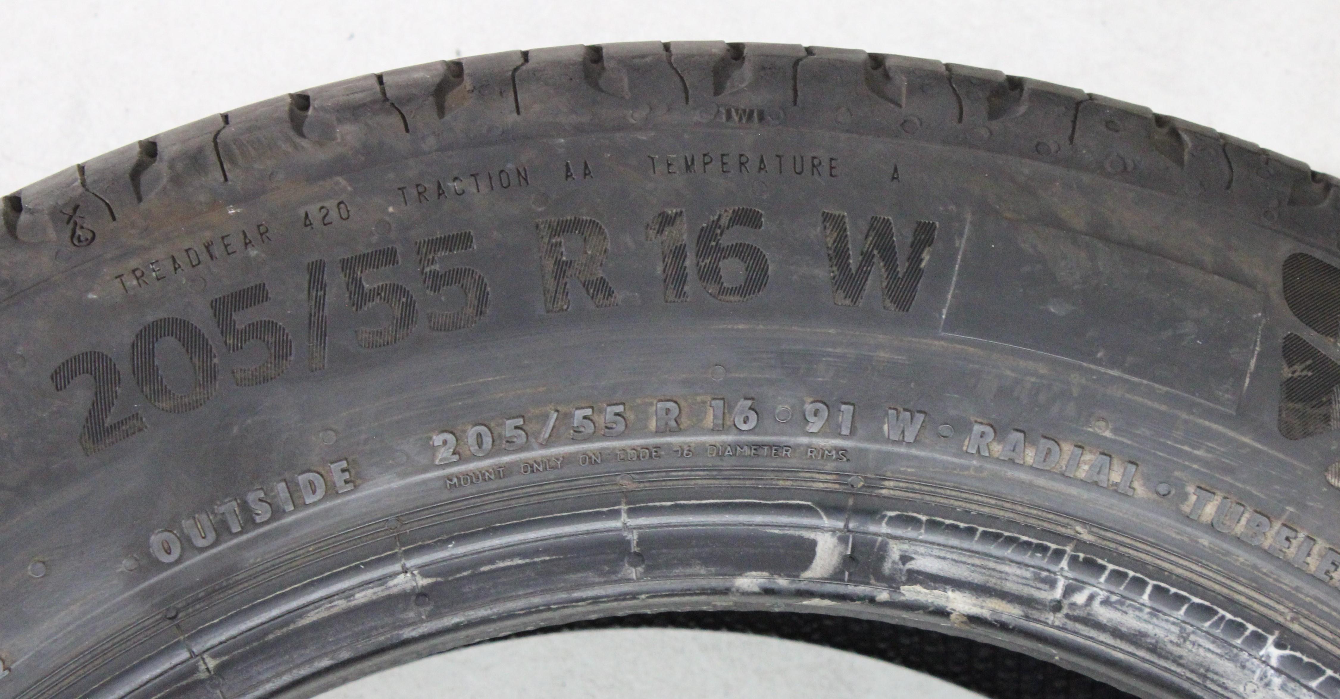 1 x 205/55R16 91W Sommerreifen Continental Eco Contact 6* 5mm 2022