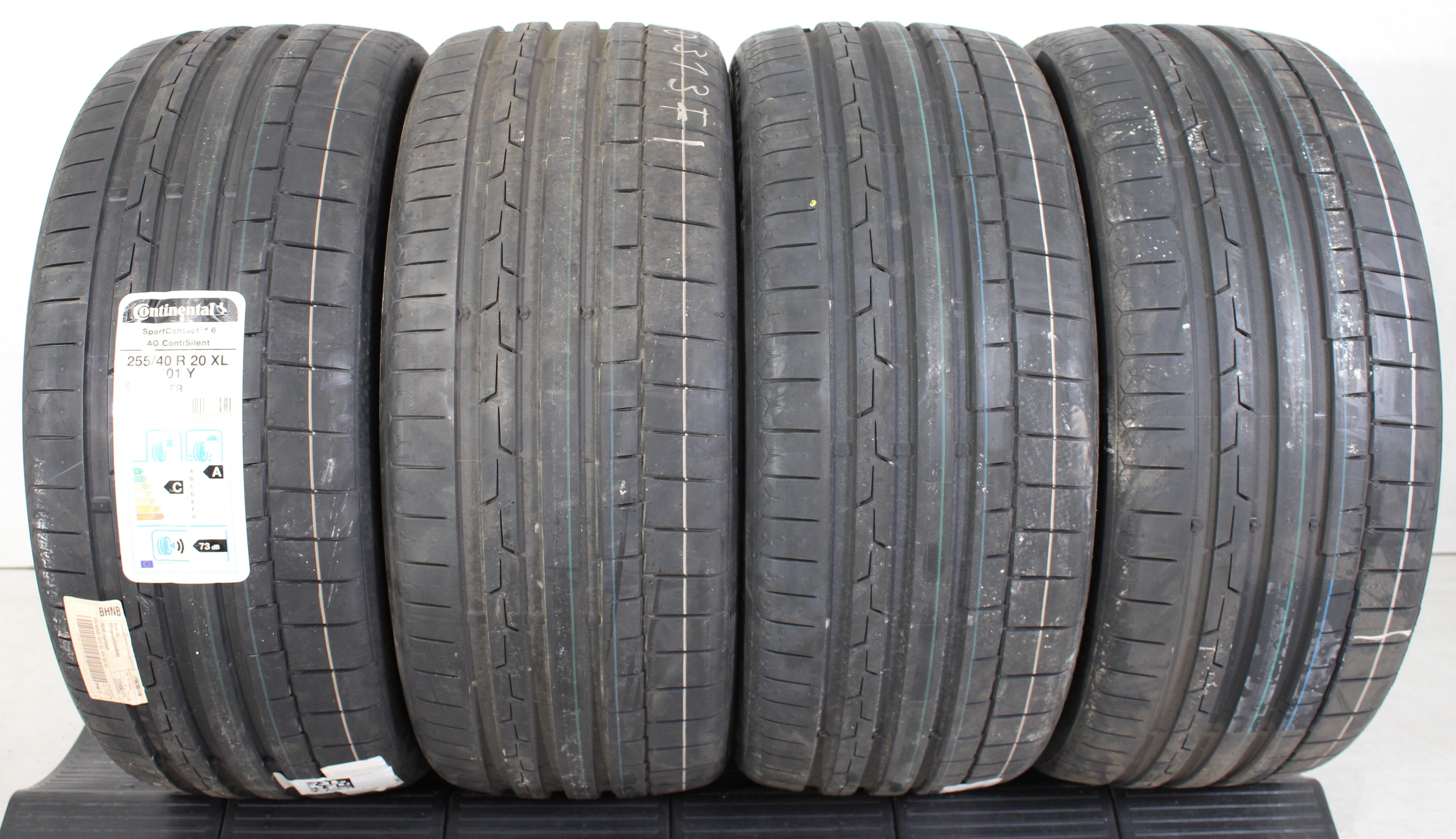 4 x 255/40R20 101Y Sommerreifen Continental Sport Contact 6 NEU 2020 Silent AO
