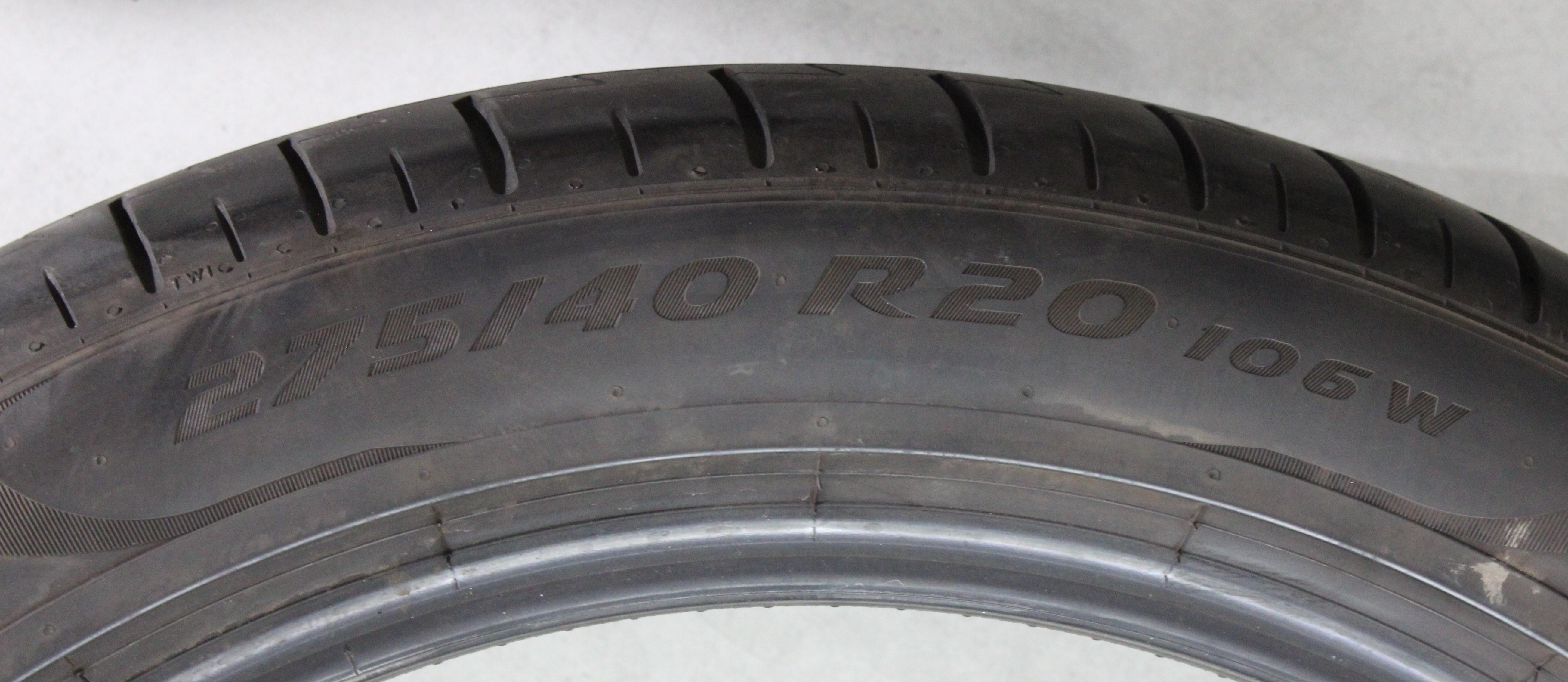2 x 245/45R20 103W 2 x 275/40R20 106W Sommerreifen Pirelli Pzero PZ4 * 5-5,5mm 2023