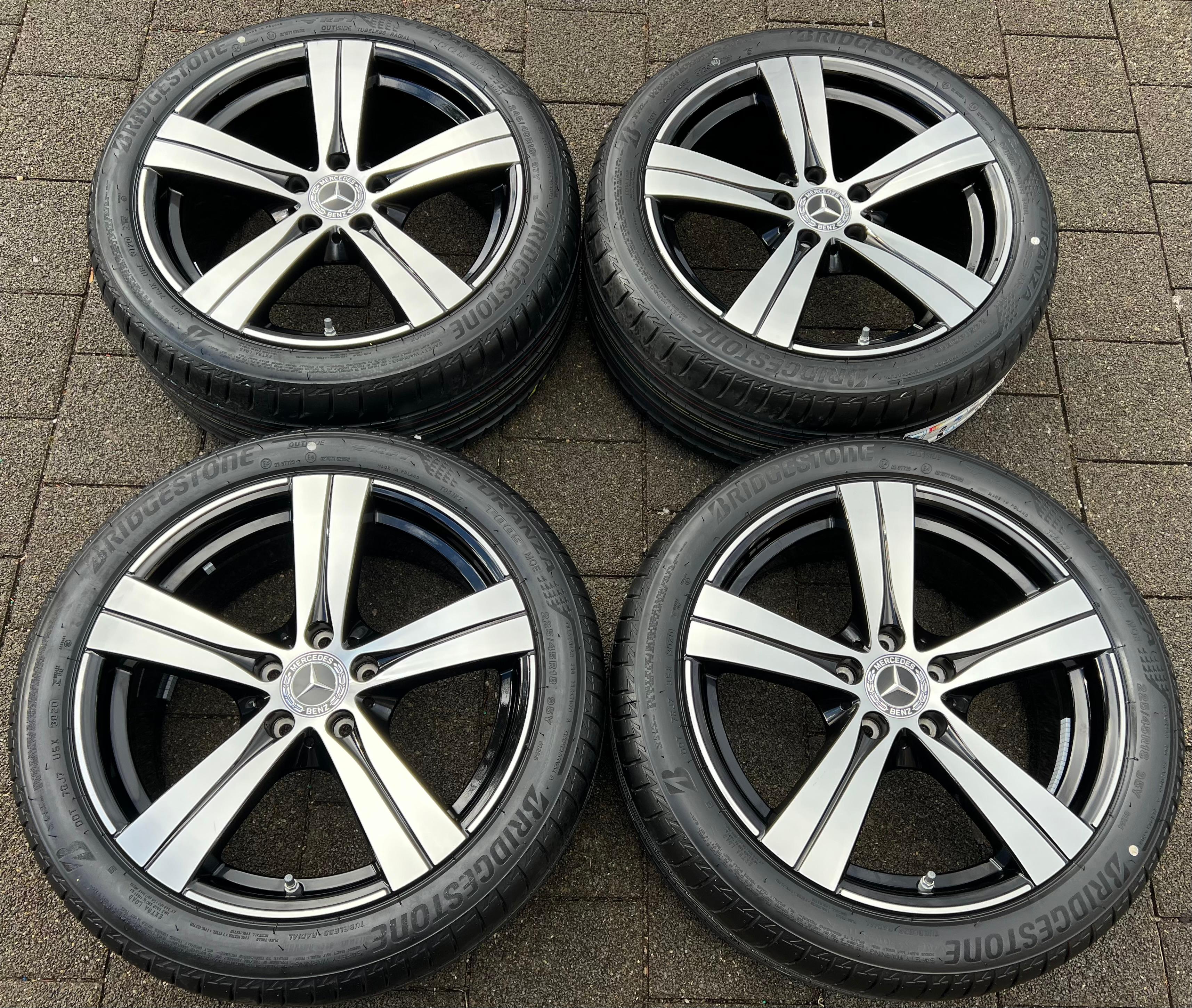 4 ORIGINELE 18" ALUMINIUM ZOMERWIELEN MERCEDES C-KLASSE W206 RDKS NIEUW GRATIS VERZENDING