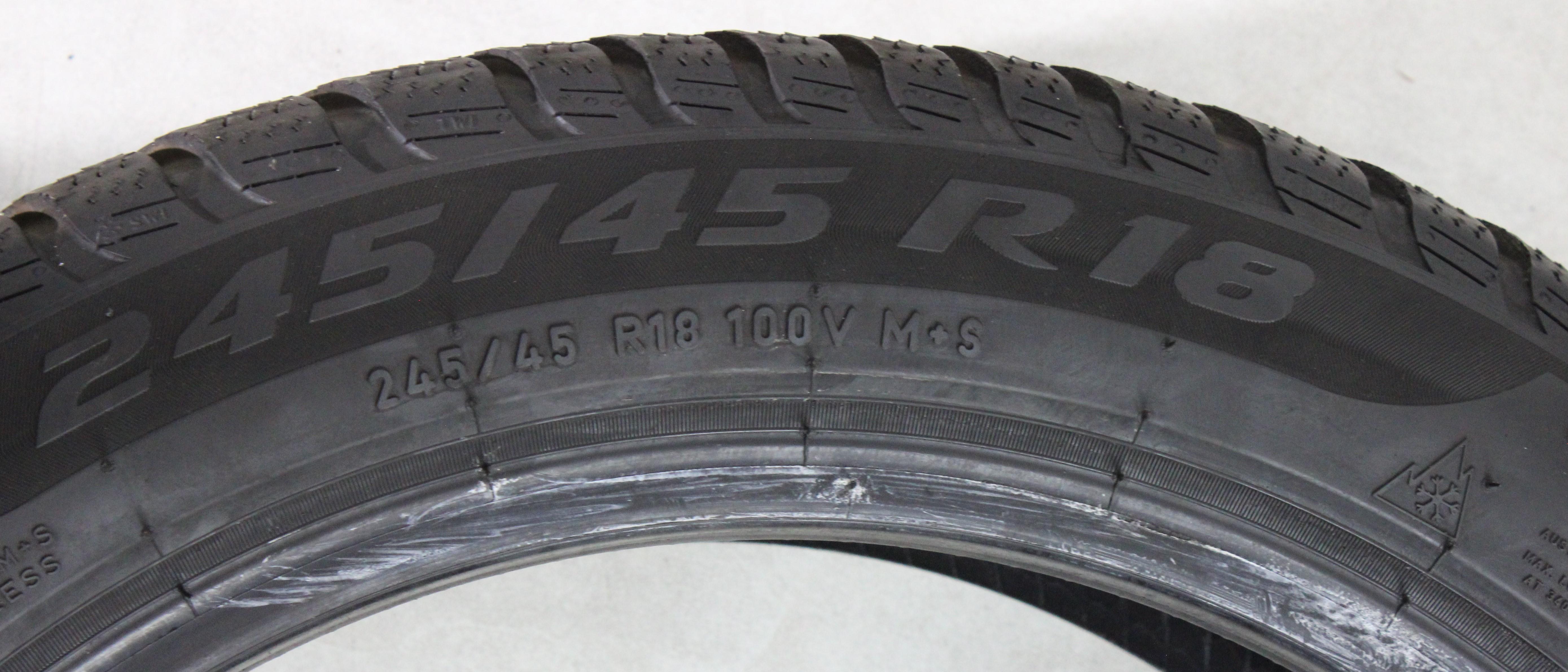1 x 245/45R18 100V Winterreifen Pirelli Sottozero 3 MO* 7-7,5mm 2023