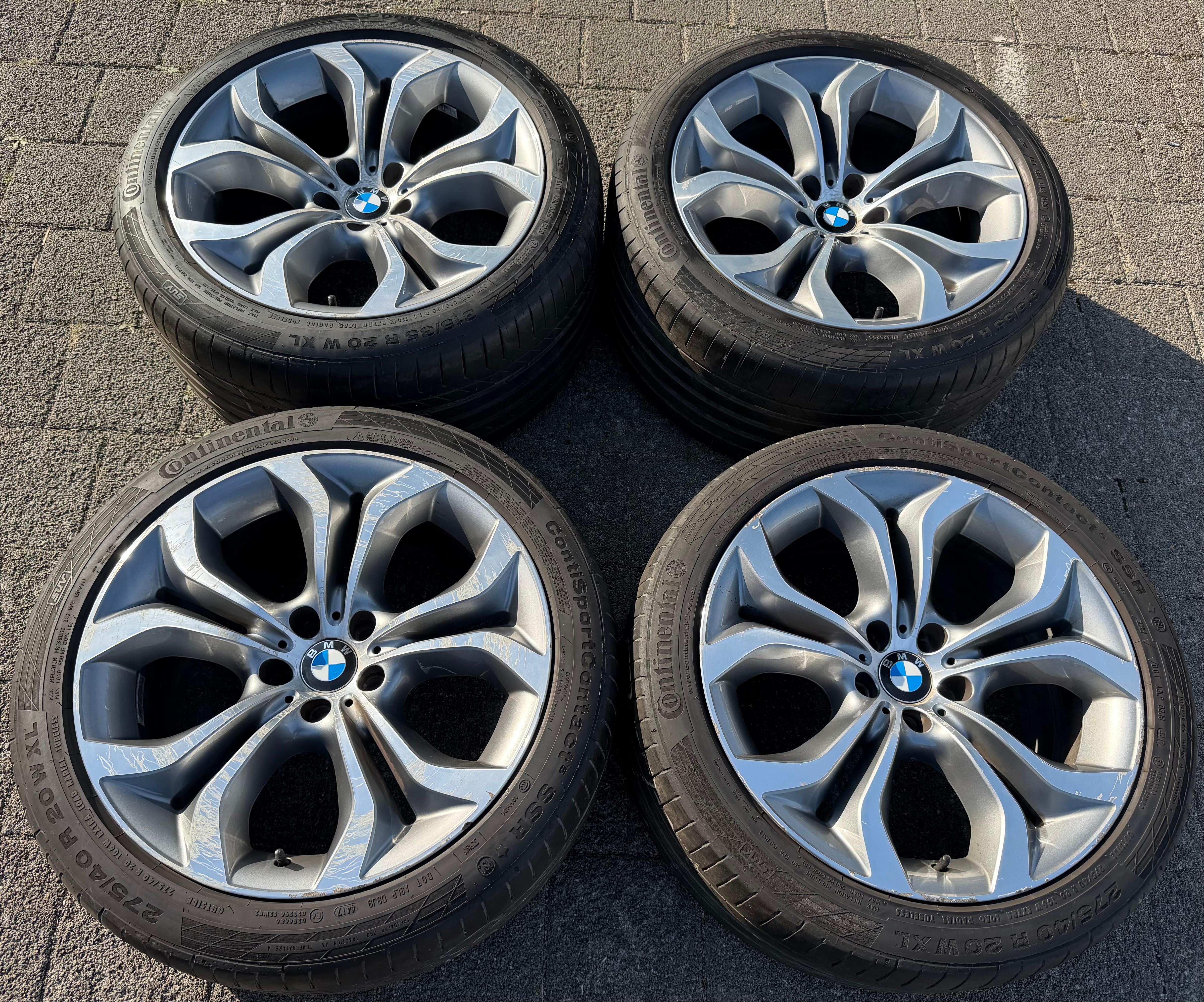 4 Original 20" Alu Sommerräder BMW X5 E70 F15 275/40R20 106W 315/35R20 110W Styling 336