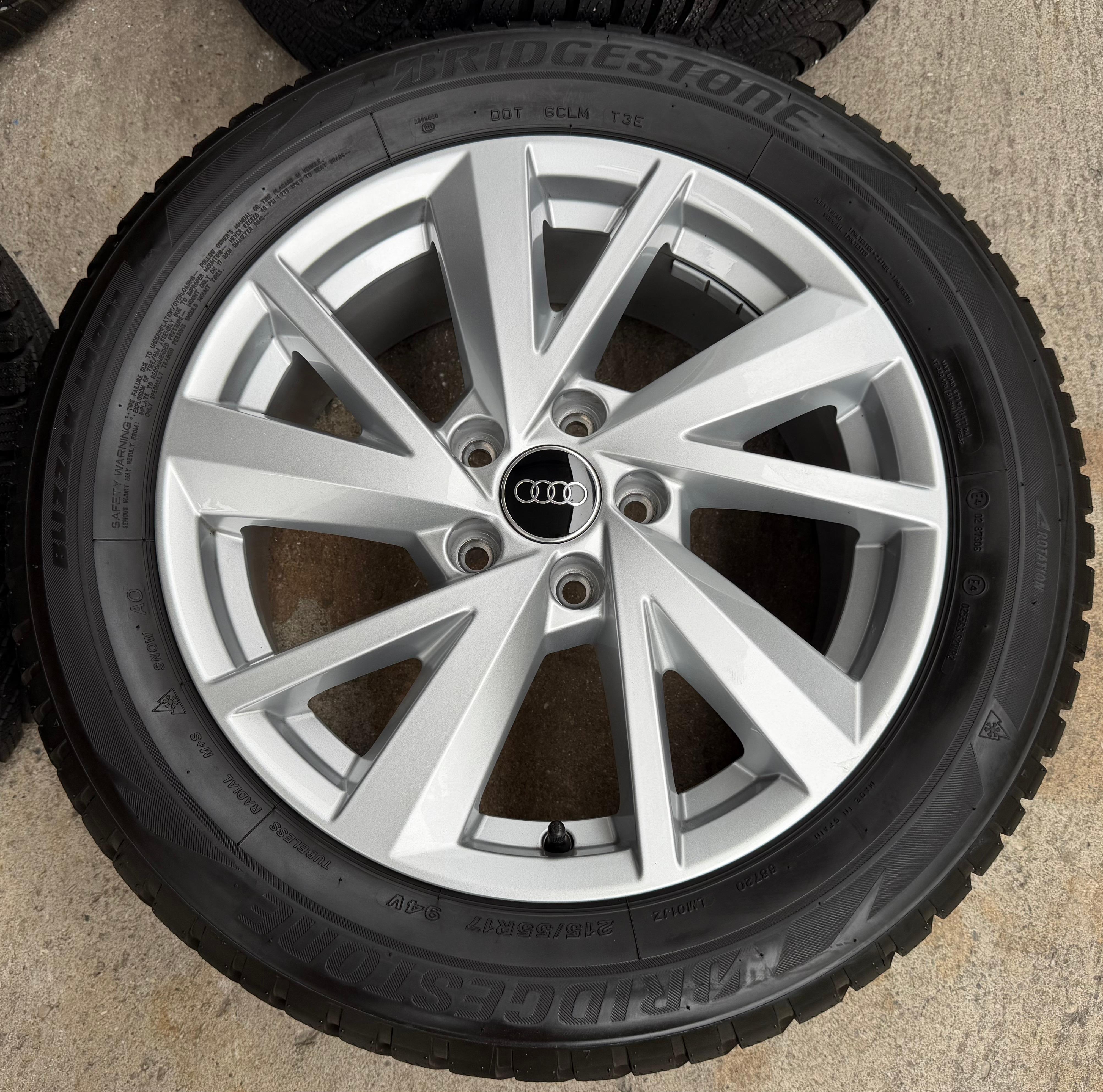 4 Original 17" Alu Winterräder Audi Q2 215/55R17 94V Bridgestone 2023