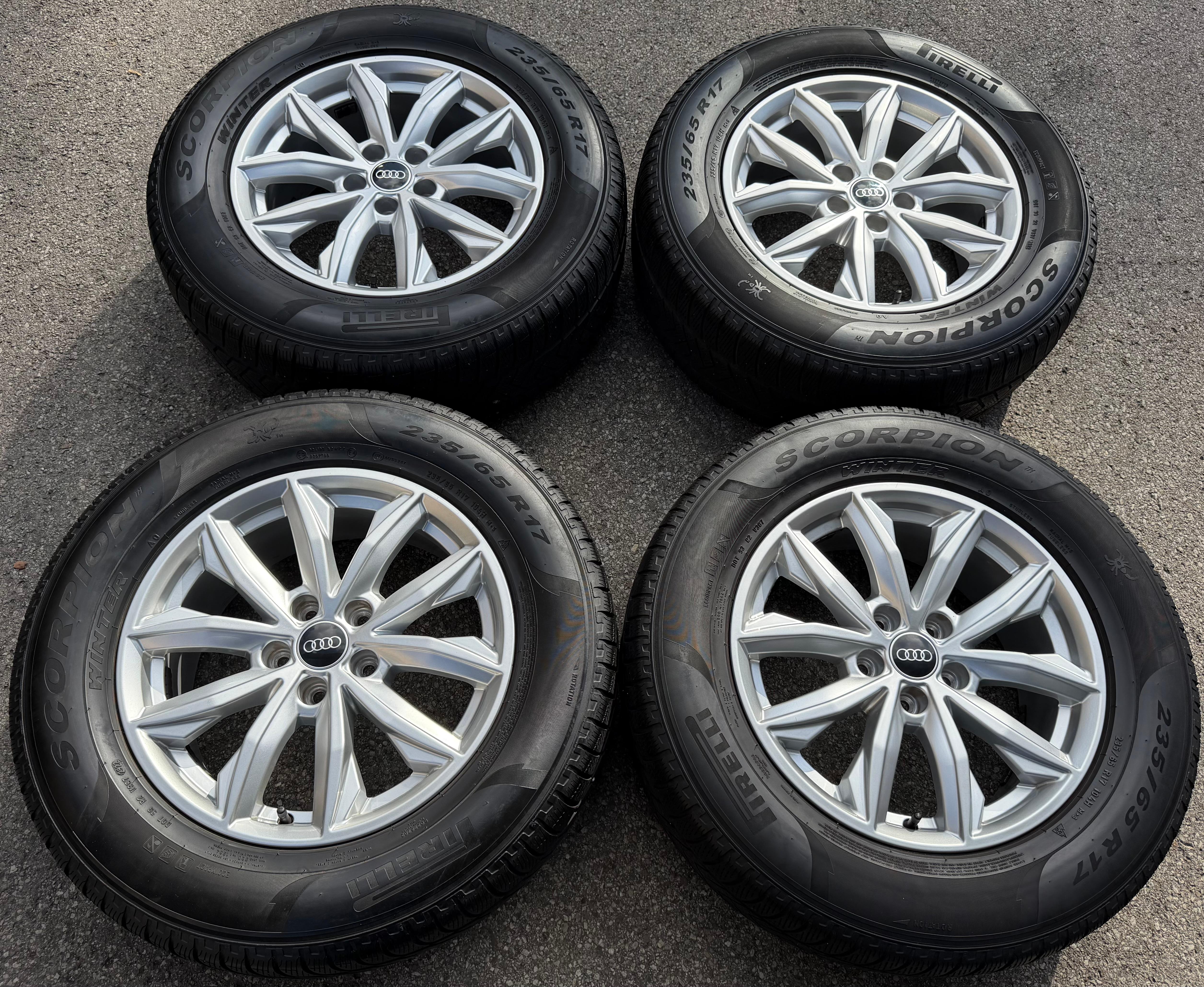 4 Original 17" Alufelgen Audi Q5 FY 80A601025J 7x17 ET34 Felgen