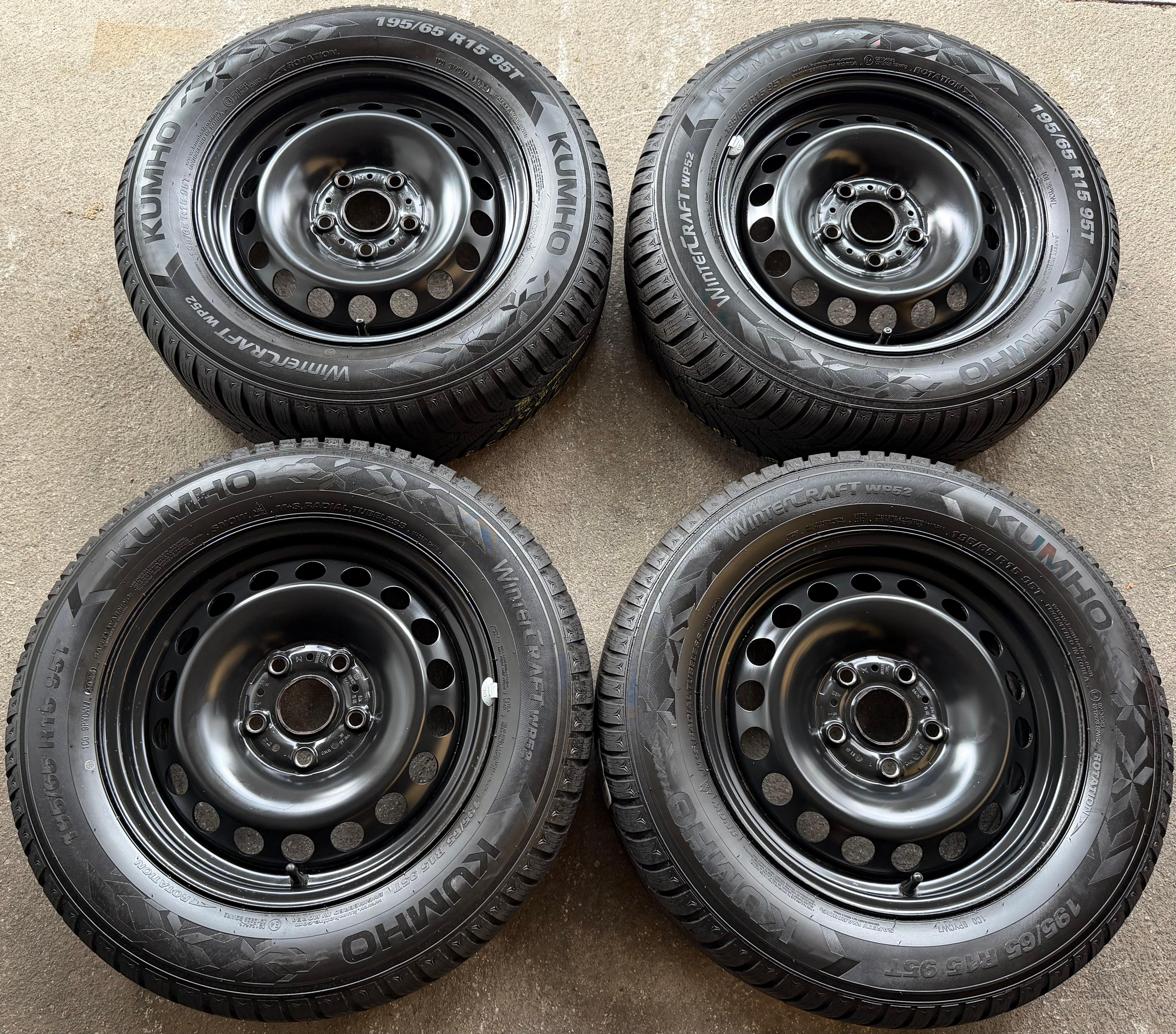 4 Winterräder VW Golf 7 8 Skoda Octavia 5E Seat Leon 5F KL 195/65R15 95T Kumho