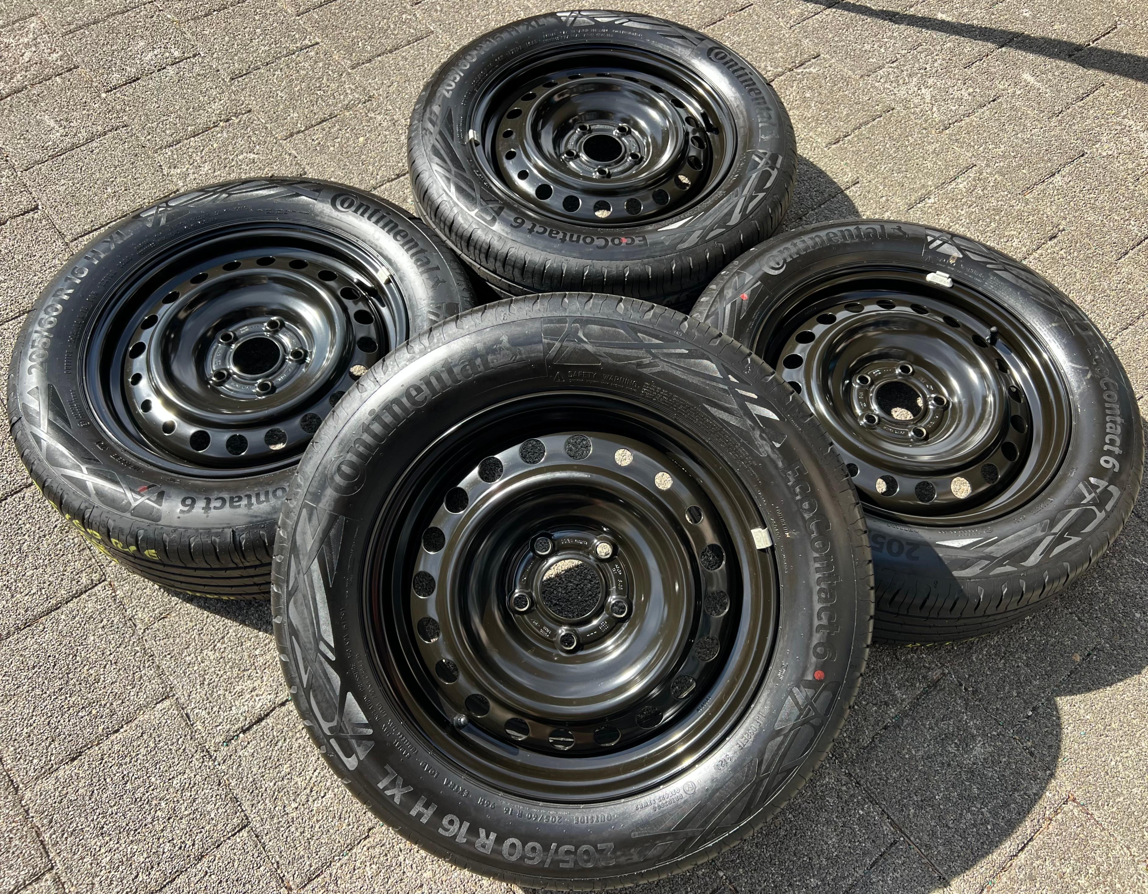 4 SOMMERRÄDER MERCEDES CITAN W420 NISSAN TOWNSTAR RENAULT KANGOO 205/60R16 96H RDKS