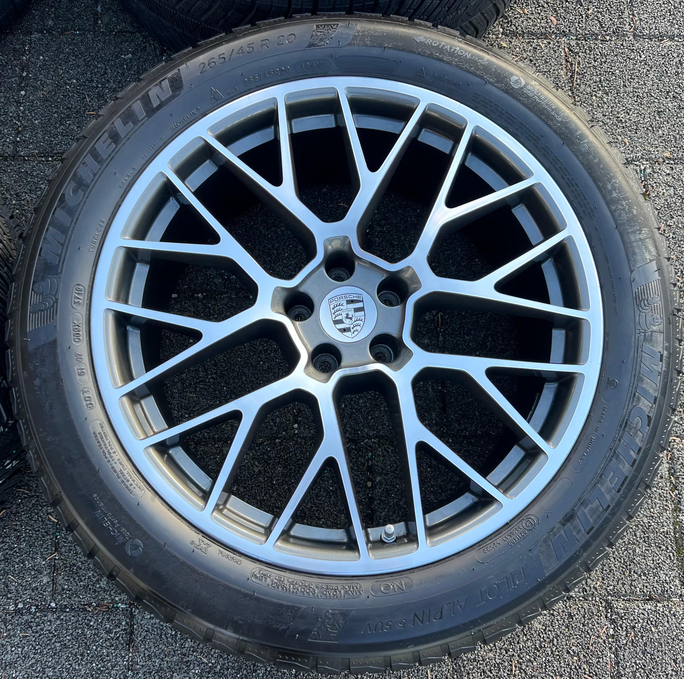 4 ORIGINAL 20" ALU WINTERRÄDER PORSCHE MACAN I & II RS SPYDER FELGEN MICHELIN