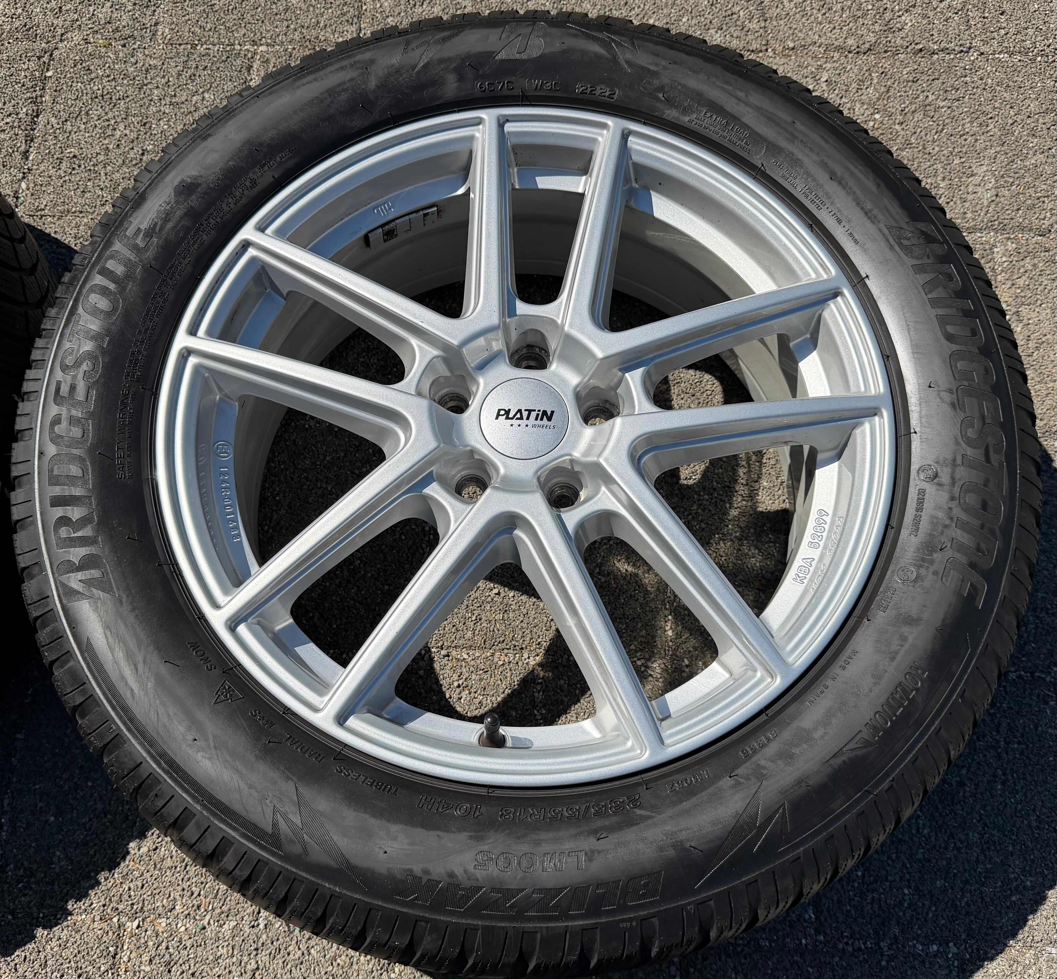 4 llantas de aluminio de 18" para VW Passat, T-Roc, Tiguan, Touran, SEAT Tarraco, Škoda Kodiaq, 7x18 ET43