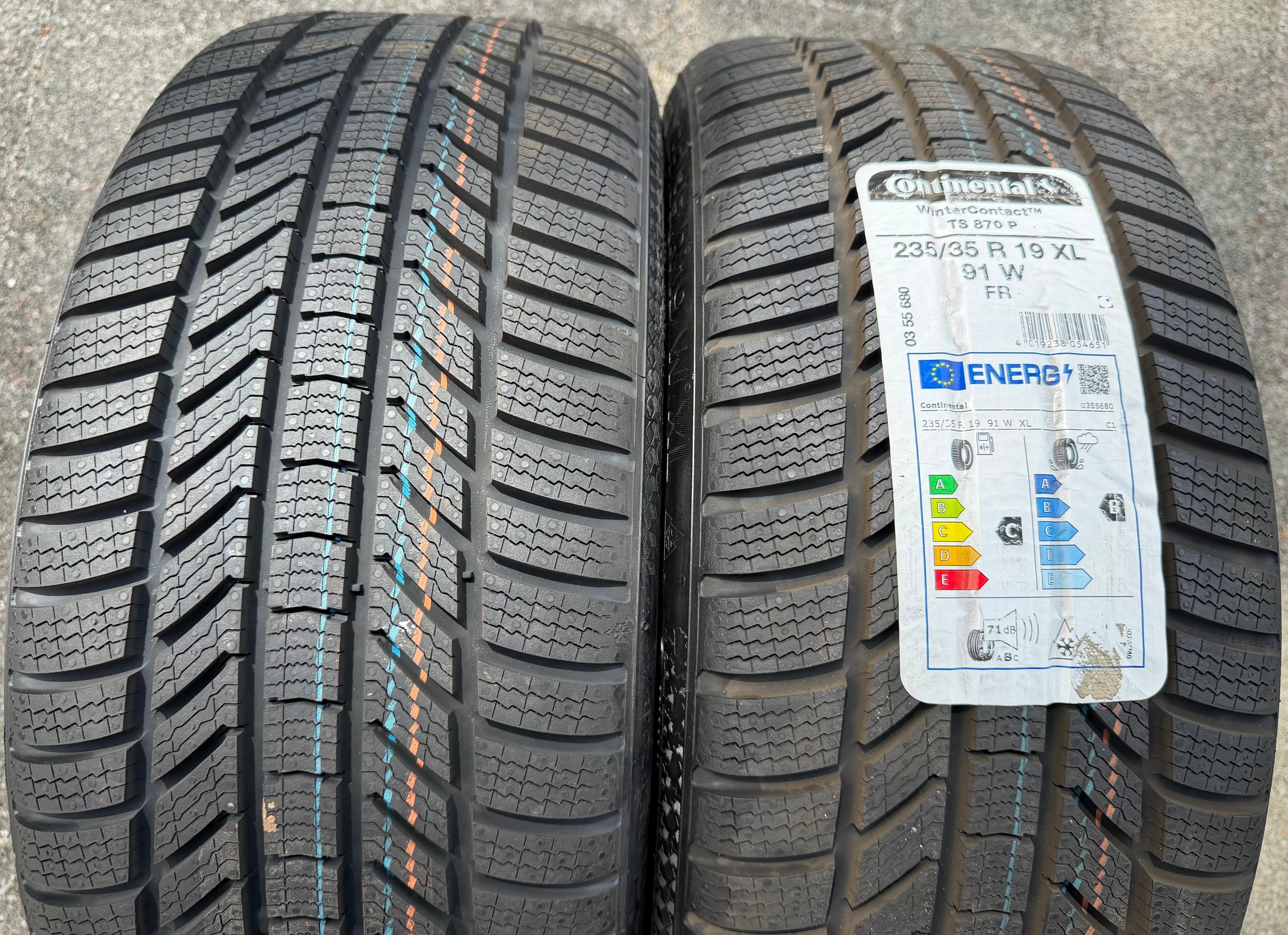 2 x 235/35R19 91W Winterreifen Continental Winter Contact TS870P NEU 2021
