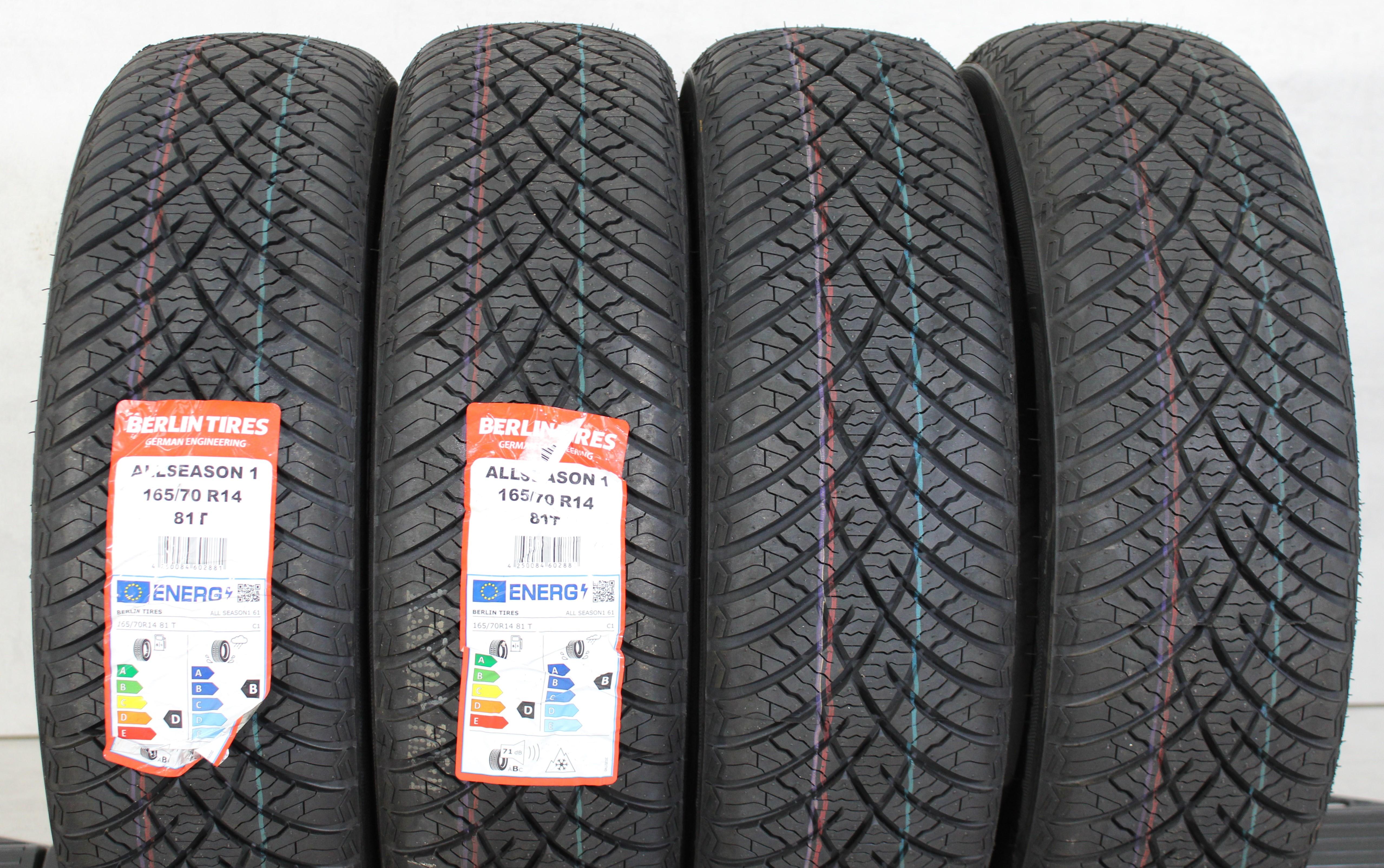 4 x 165/70R14 81T Ganzjahresreifen Berlin Tires All Season 1 2022