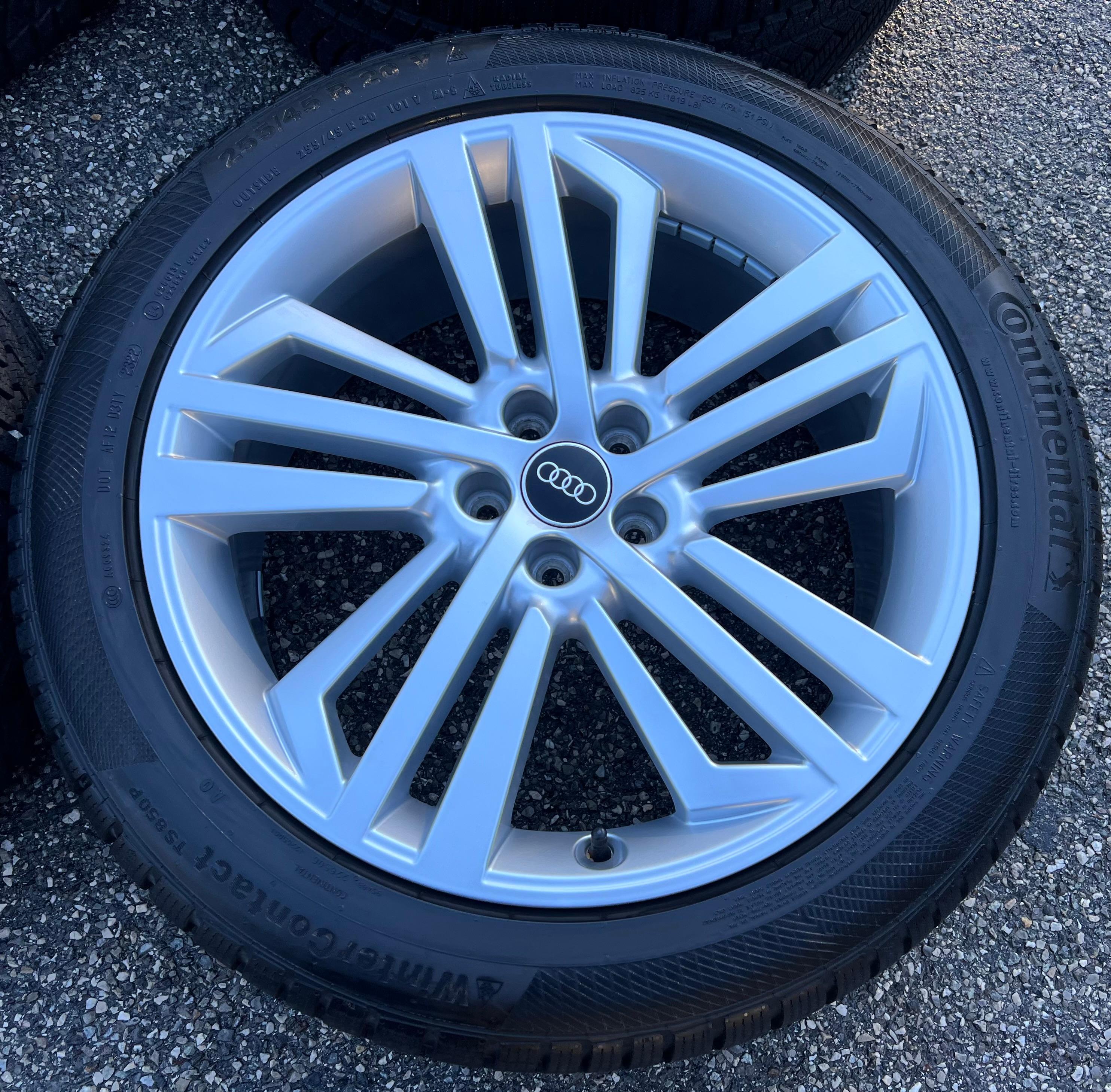 4 ORIGINAL 20" ALU WINTERRÄDER AUDI Q5 SQ5 FY 80A601025L 255/45R20 101V DOT 2022