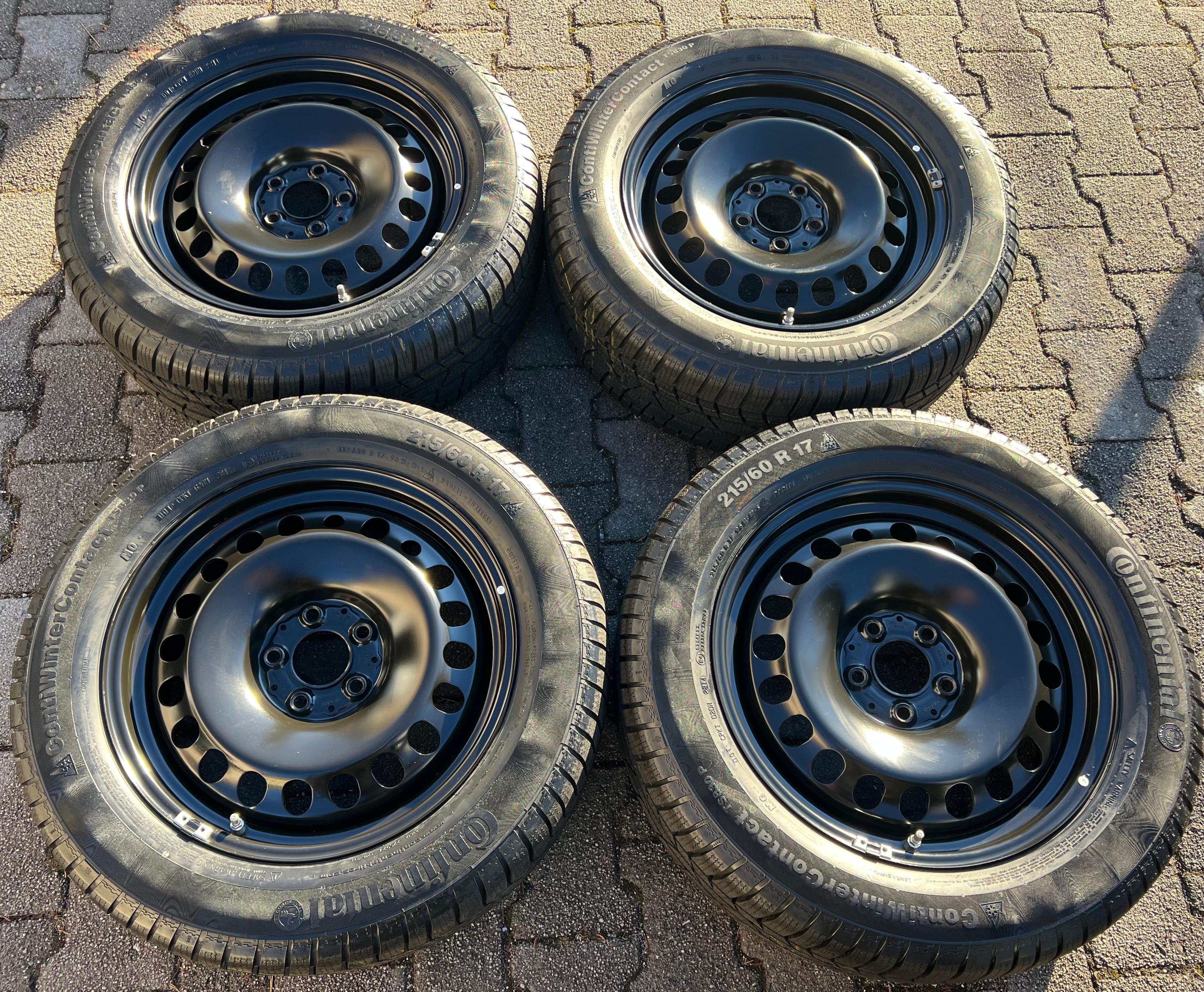 4 WINTERRÄDER MERCEDES GLA X156 215/60R17 96H CONTINENTAL 8MM RDKS