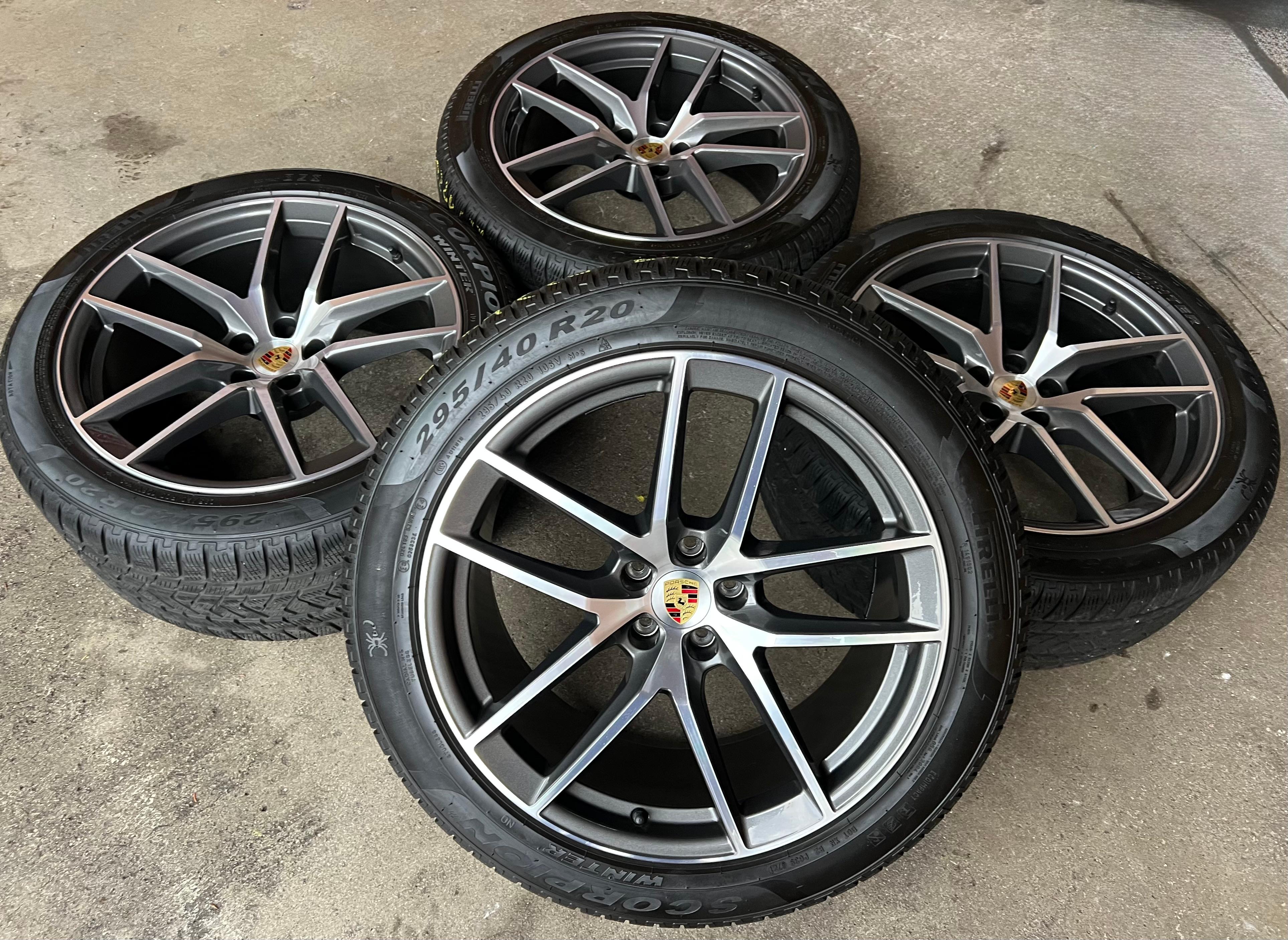 4 ORIGINAL 20" ALU WINTERRÄDER PORSCHE MACAN 265/45R20 104V 295/40R20 106V RDKS