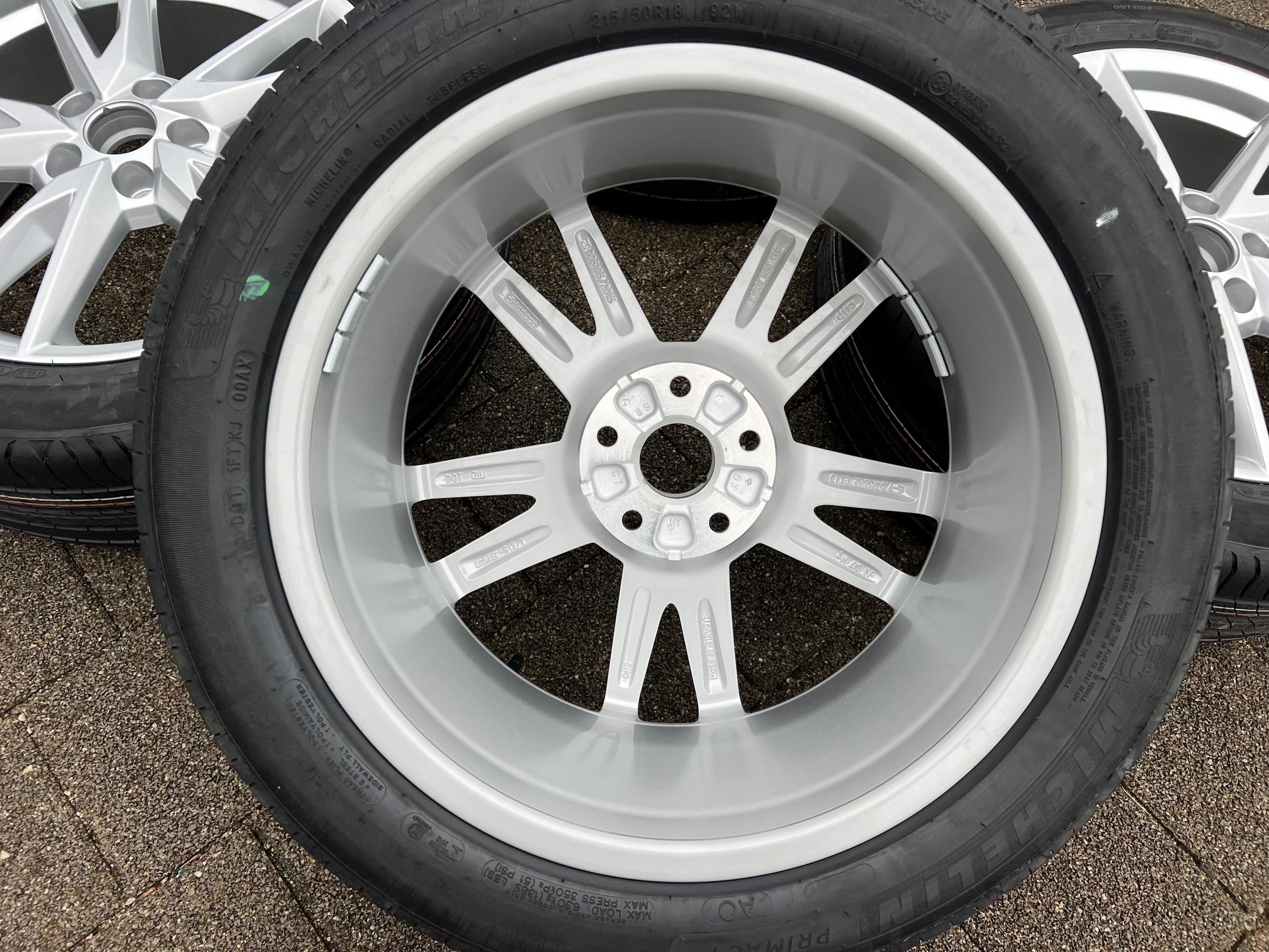 4 ROUES D'ÉTÉ ORIGINALES 18" EN ALUMINIUM AUDI Q2 215/50R18 92W MICHELIN 81A601025G 2024 NEU FREIHAUS