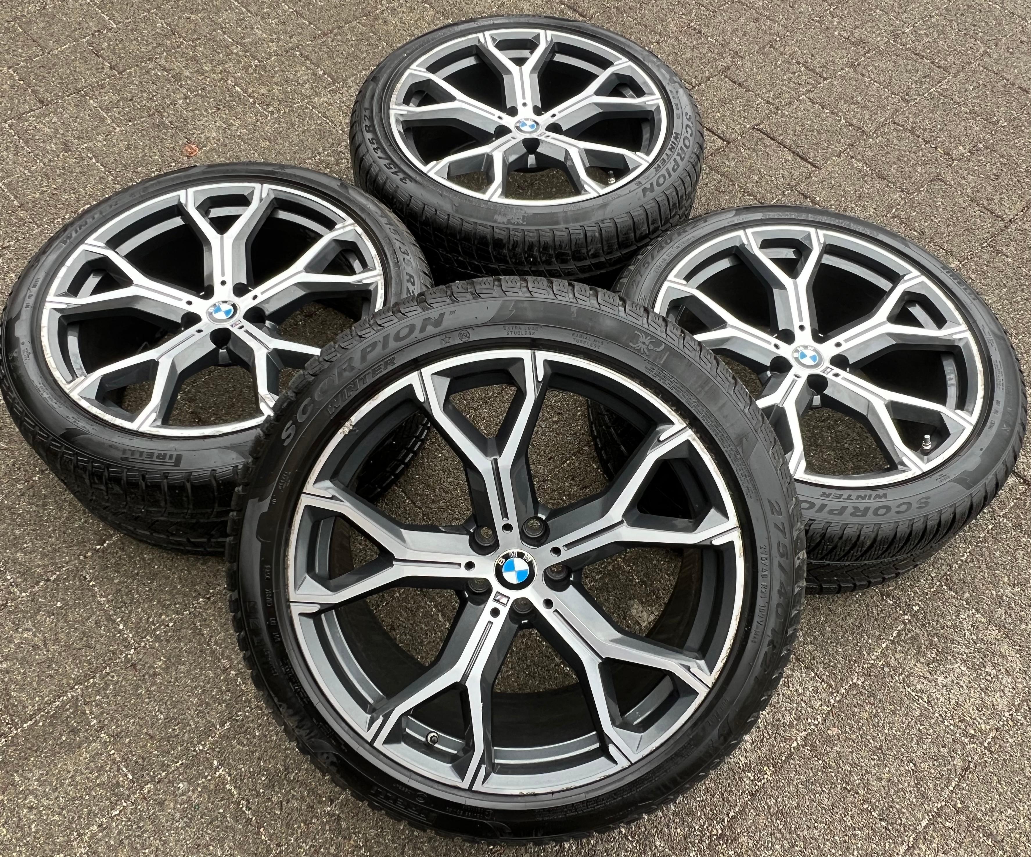 4 ORIGINAL 21" ALU WINTERRÄDER BMW X5 G05 X6 G06 STYLING M741 PIRELLI RUNFLAT