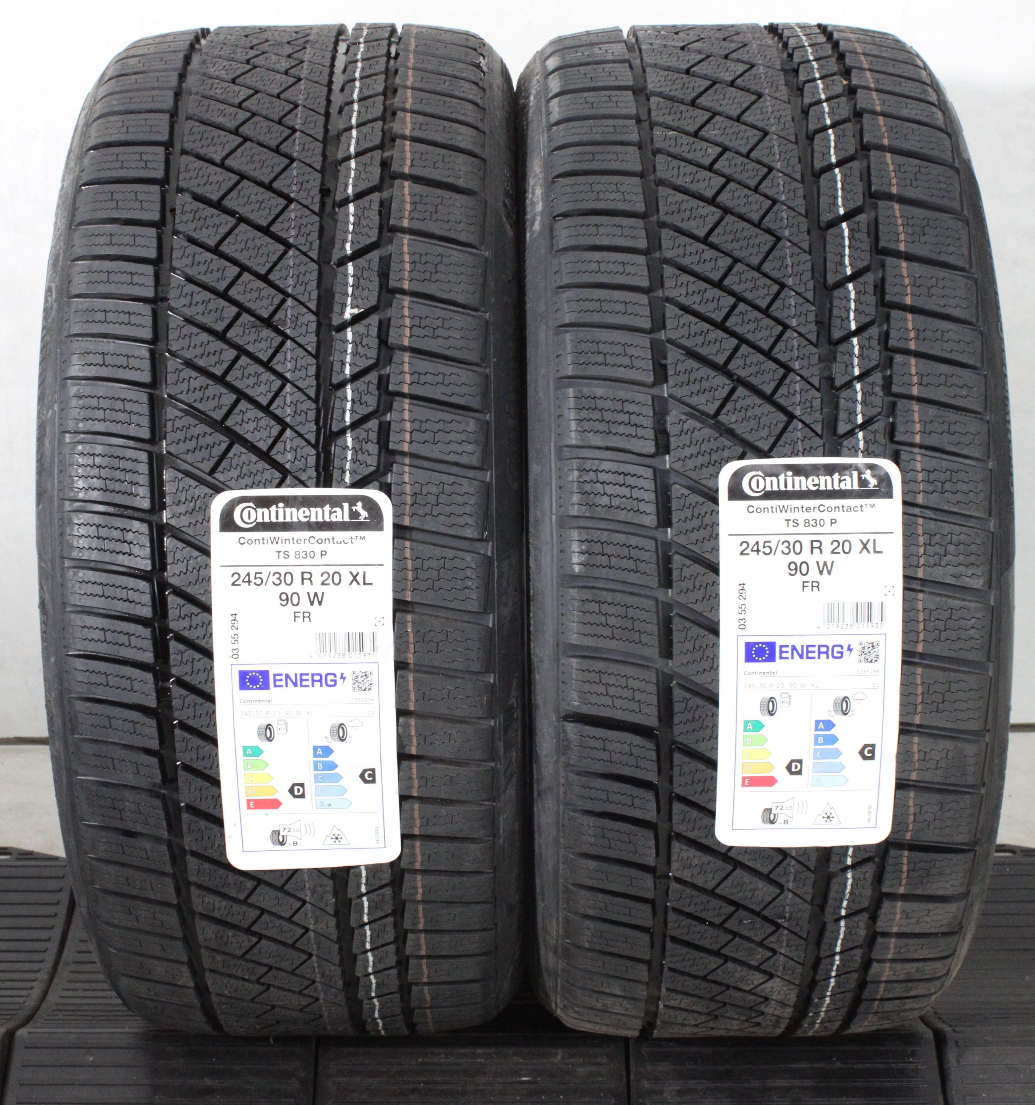 2 x 245/30R20 90W Winterreifen Continental Winter Contact TS830P 2022 XL NEU