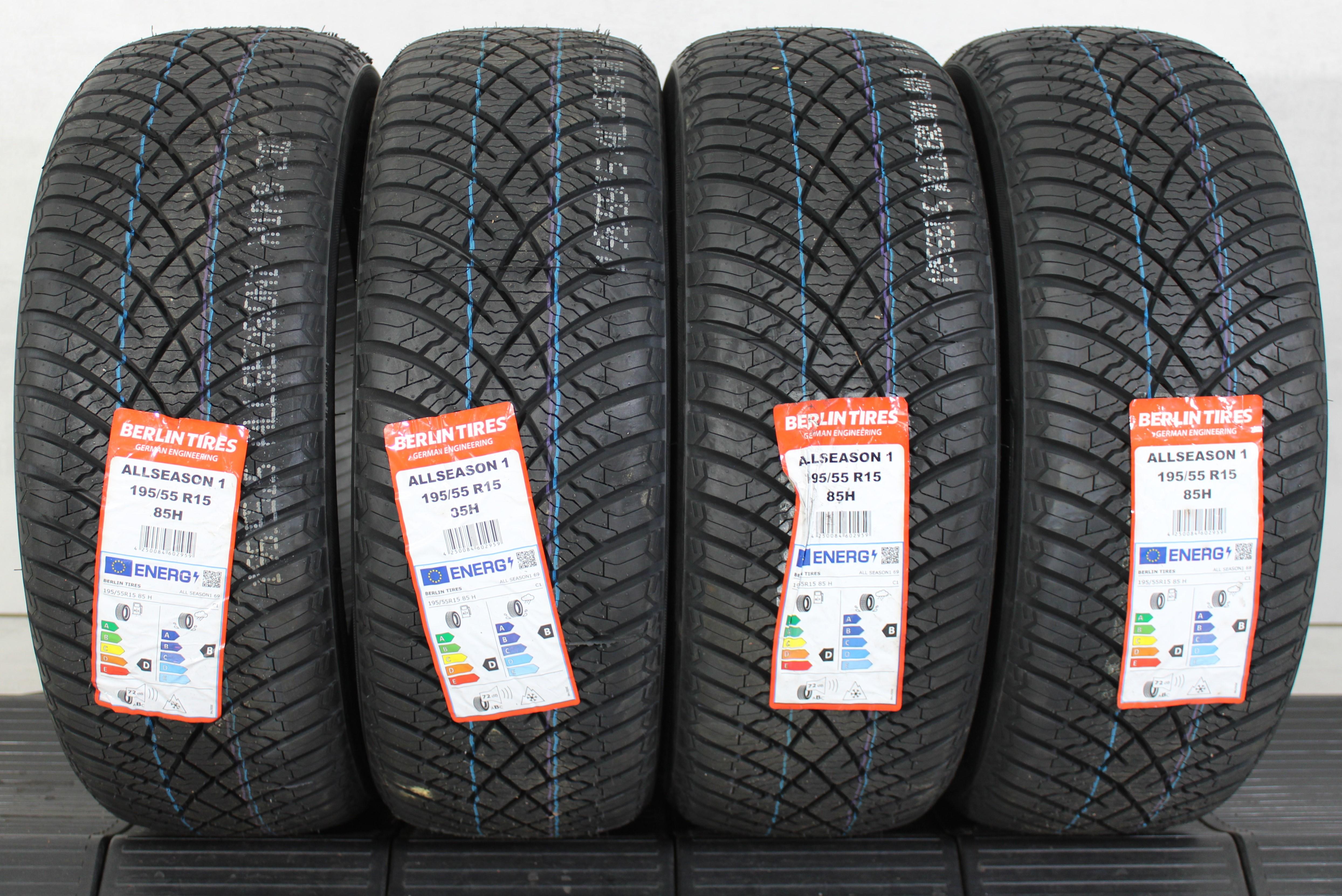 4 x 195/55R15 85H Ganzjahresreifen Berlin Tires All Season 1 2023 NEU