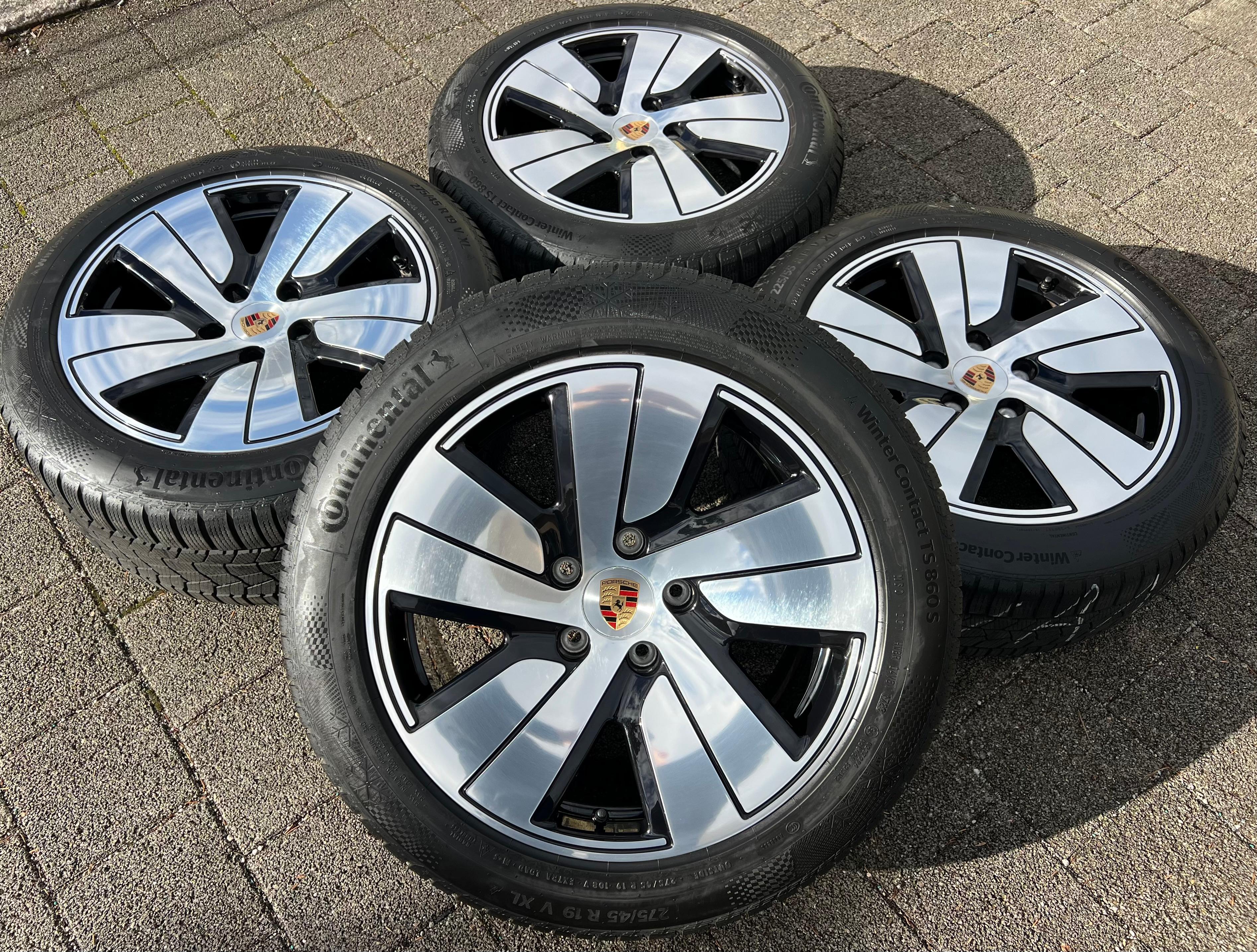 4 ORIGINAL 19" ALU WINTERRÄDER PORSCHE TAYCAN AERO CONTINENTAL RDKS