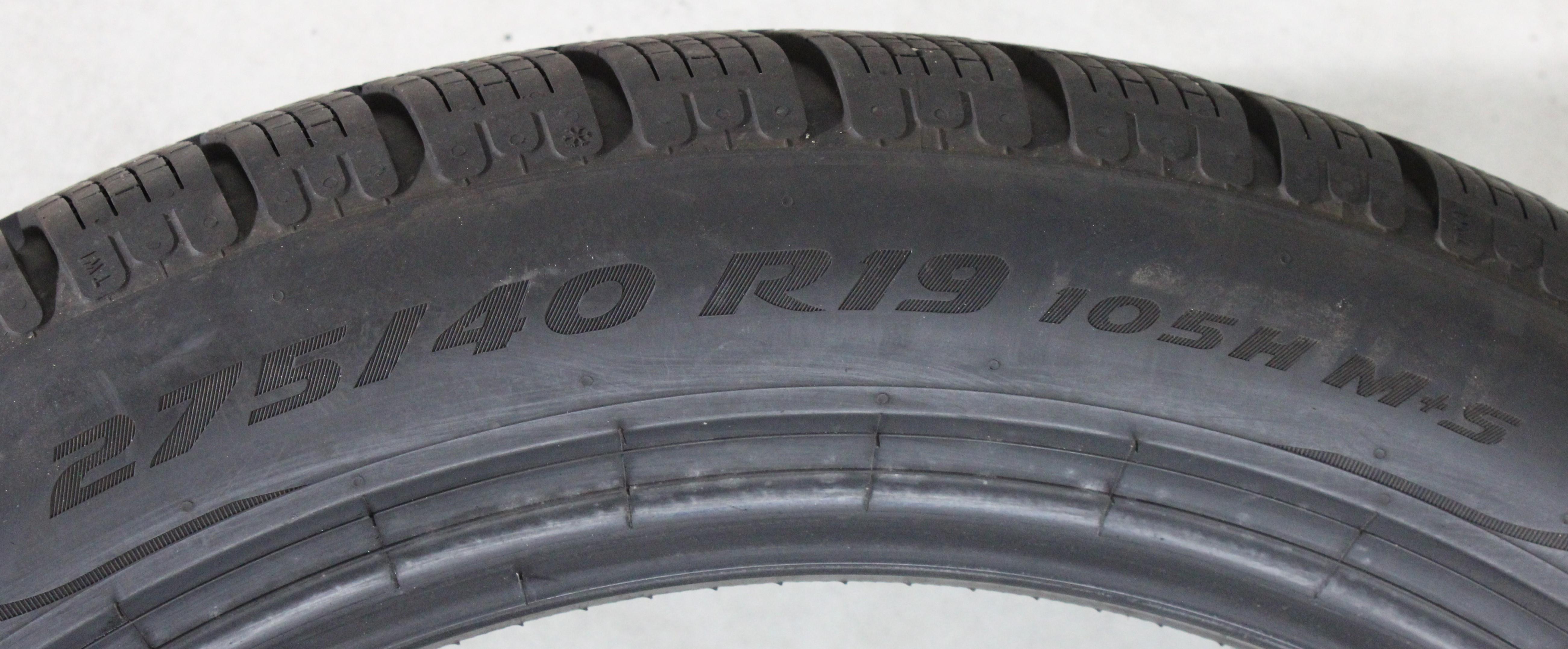 1 x 275/40R19 105H Winterreifen Pirelli Pzero Winter MO* 6-7mm 2024