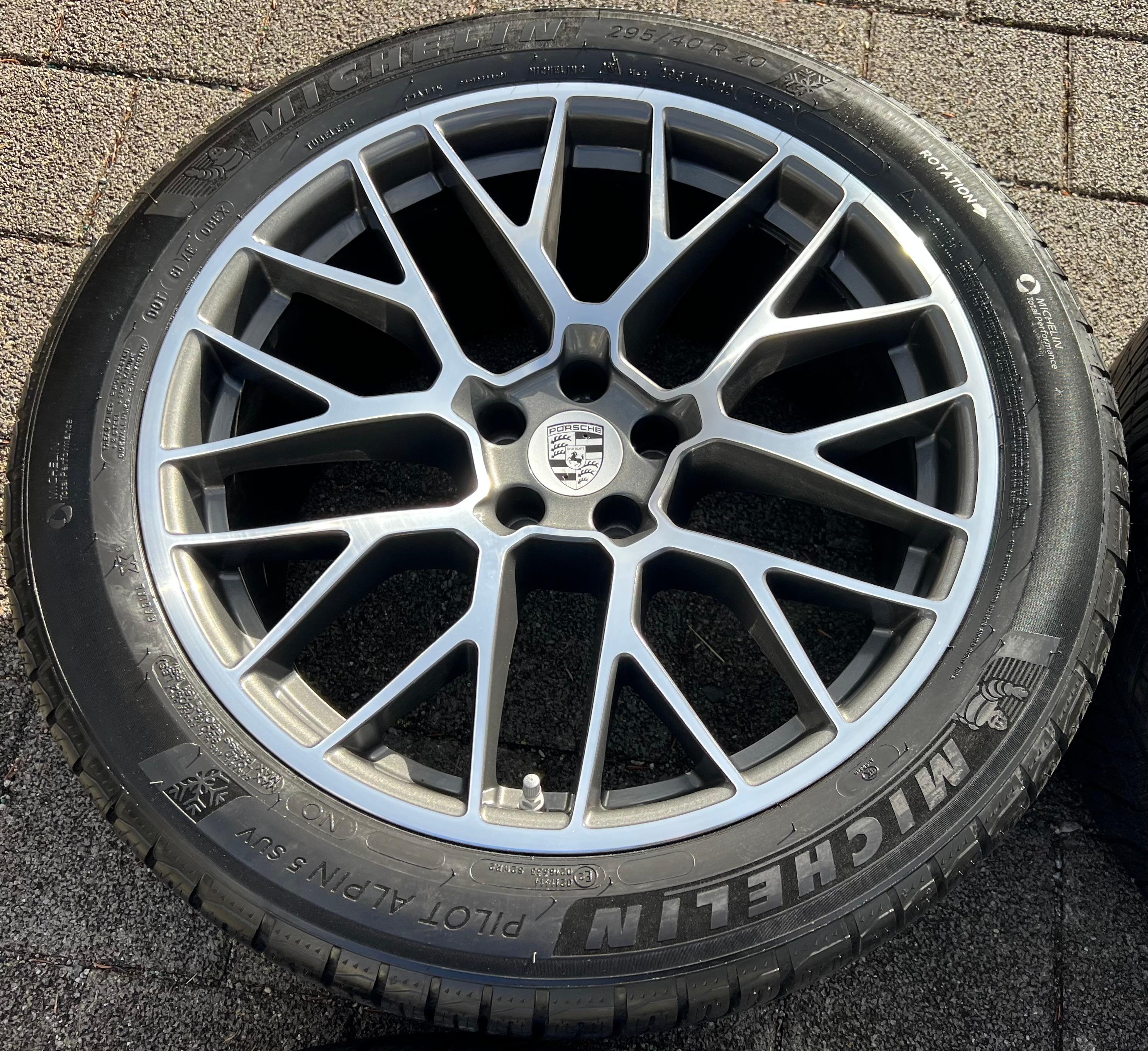 4 ORIGINAL 20" ALU WINTERRÄDER PORSCHE MACAN I & II RS SPYDER FELGEN MICHELIN
