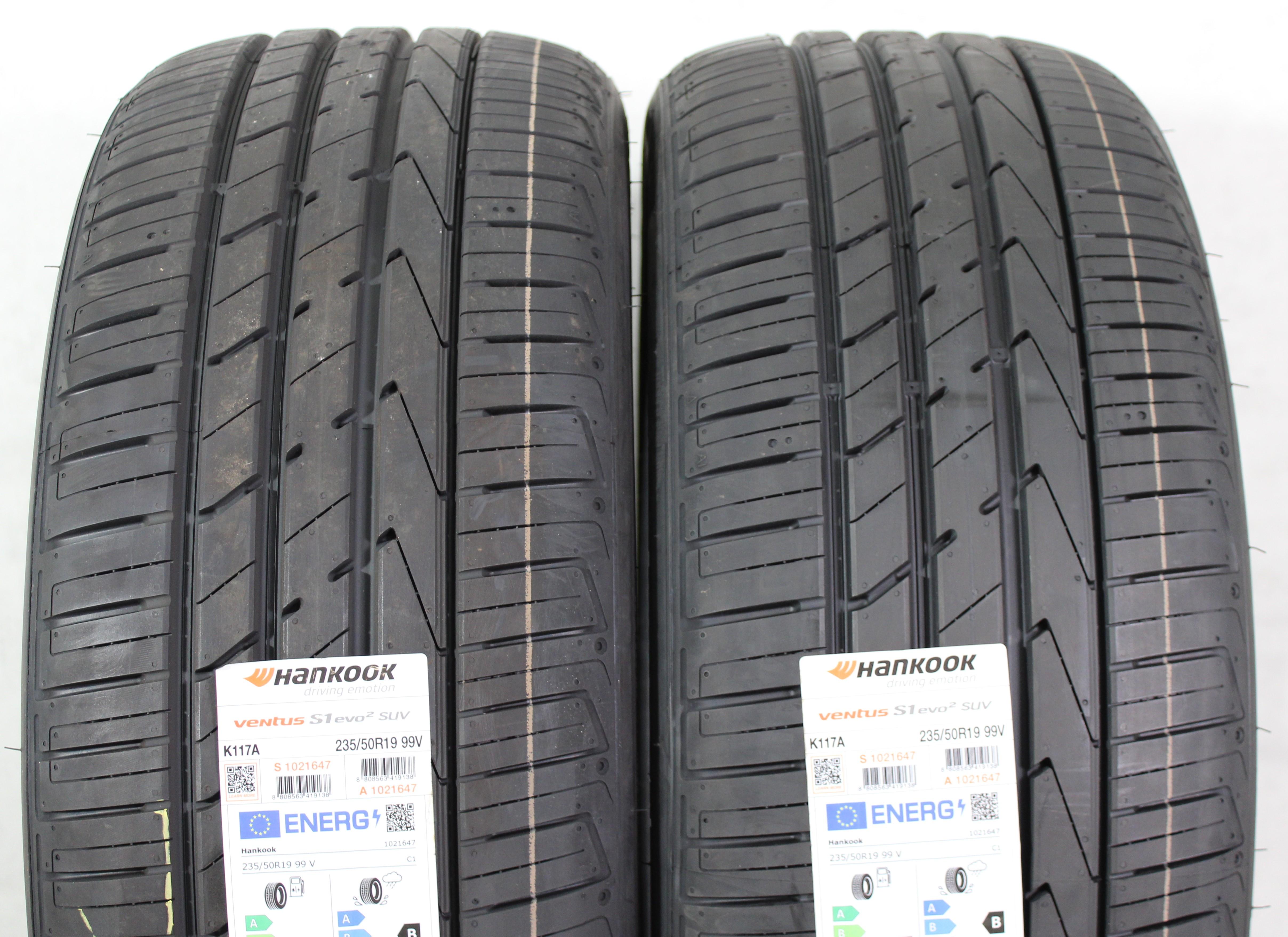 2 x 235/50R19 99V Neumáticos de verano Hankook Ventus S1 Evo 2 SUV AO 2023 NUEVO Entrega gratuita